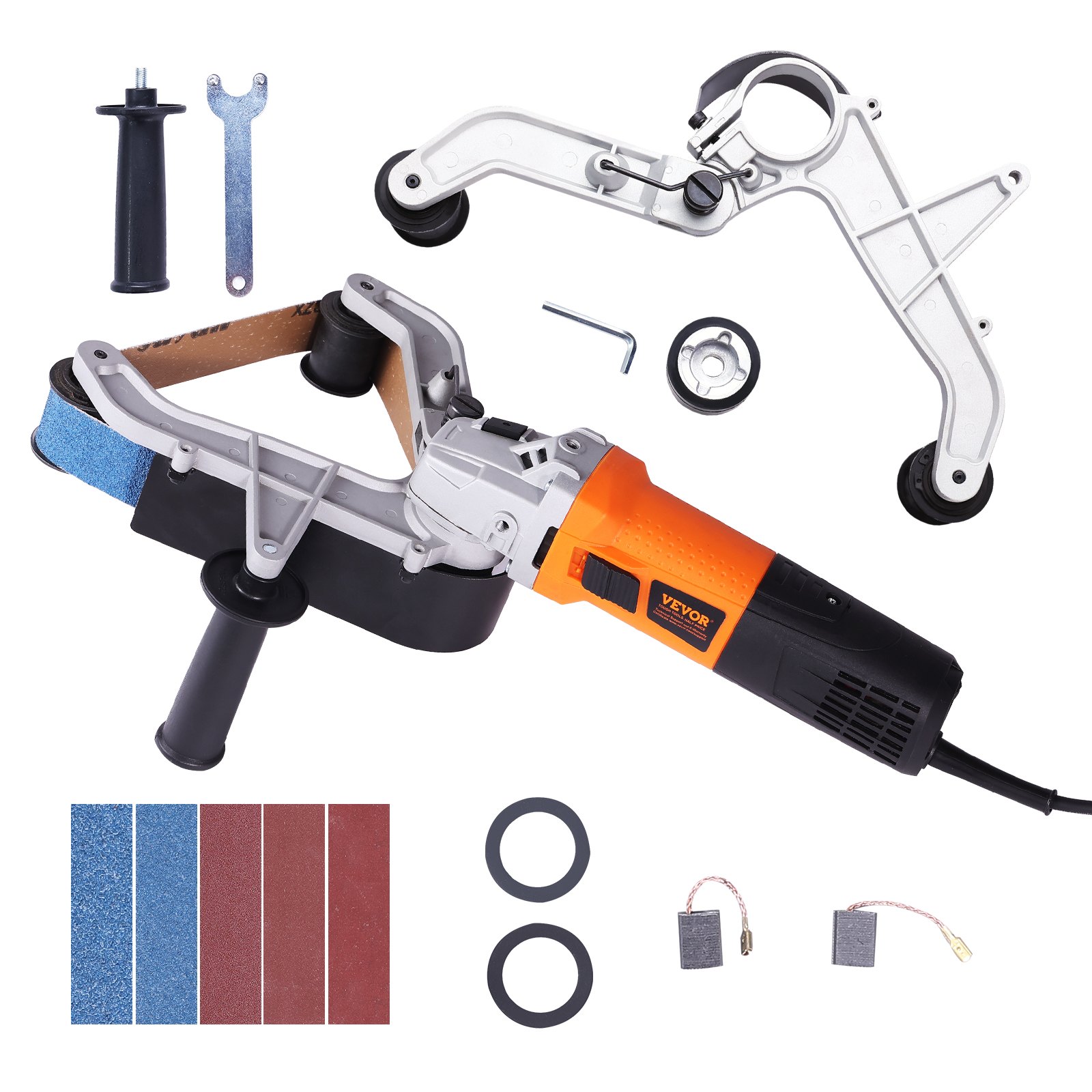 Pipe Tube Polisher Sander, 1000W Pipe Belt Sander With 6 Variable Speeds 1100-3200rpm, Professional Belt Sander…