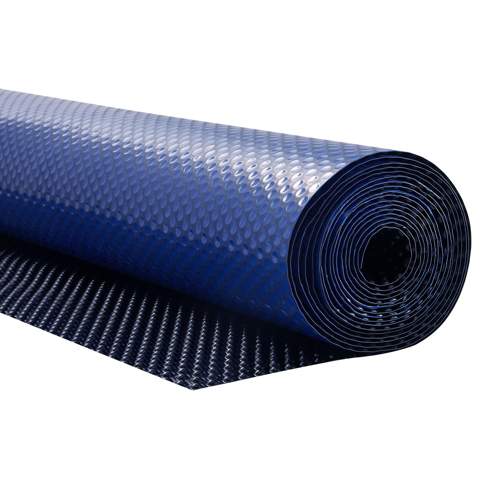 Solar Pool Cover, 32 X 16 Ft Pool Bubble Cover, 16 Mil Pools Solar Blanket With Dual Heat-Locking Air Layer For Pools, Daytime Heat Absorption, Nighttime Heat Retention, Blue & Sil