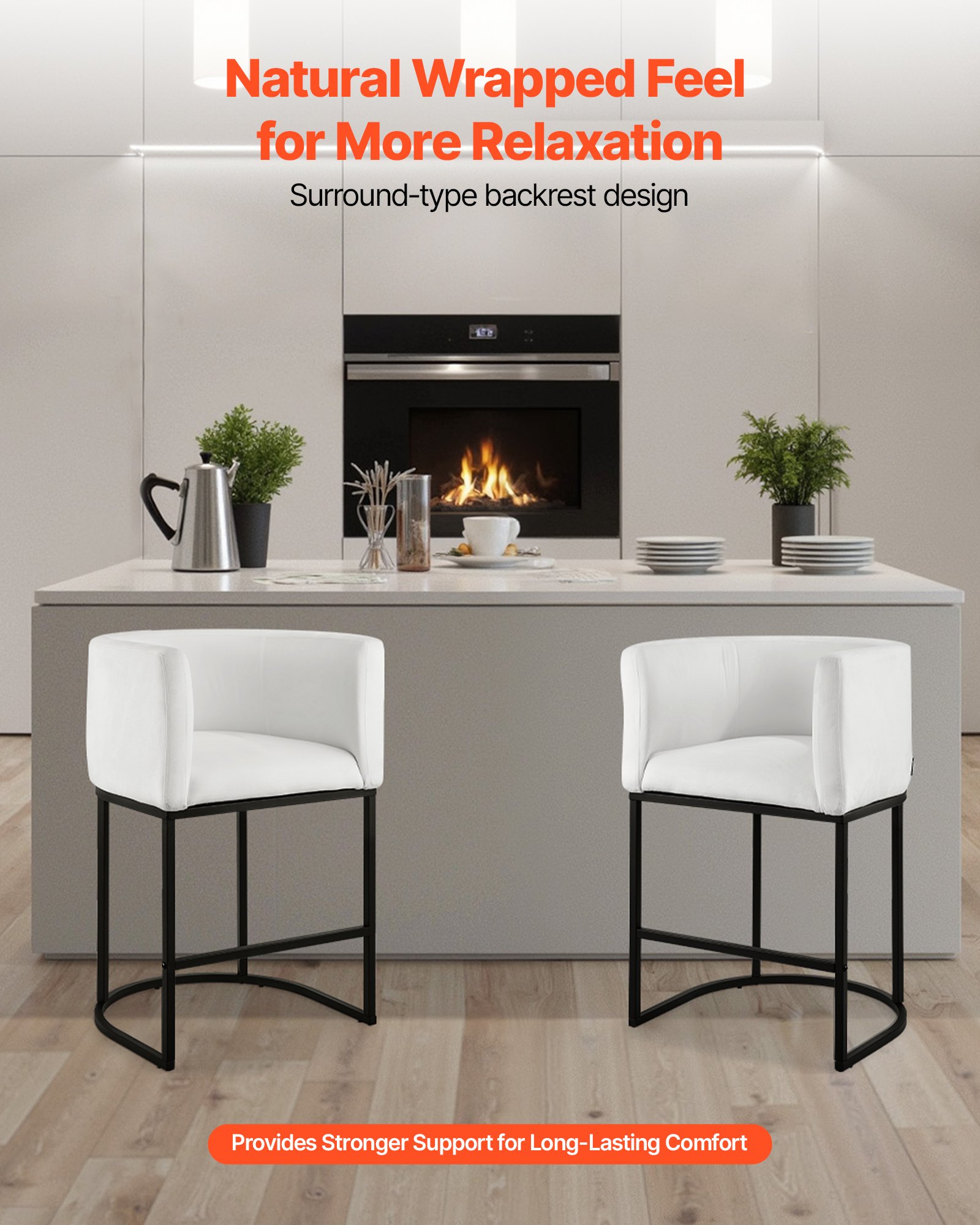 Bar Stool Set of 3 — 25 Inch Counter Height Stools — photo 3