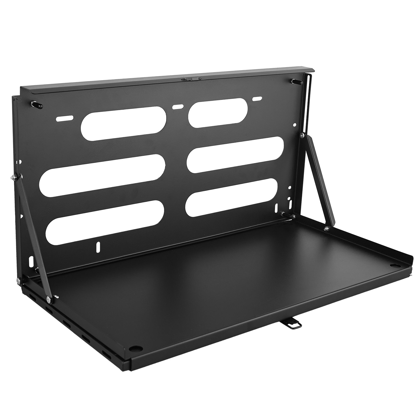 Tailgate Table, For 2007-2024 Jeep Wrangler JK, 88 Lbs Capacity, Carbon Steel Foldable Molle Panel Drop Down Table, Rear Door Cargo Storage Rack Shelf Luggage Holder Carrier Camping Accessories - Image 1
