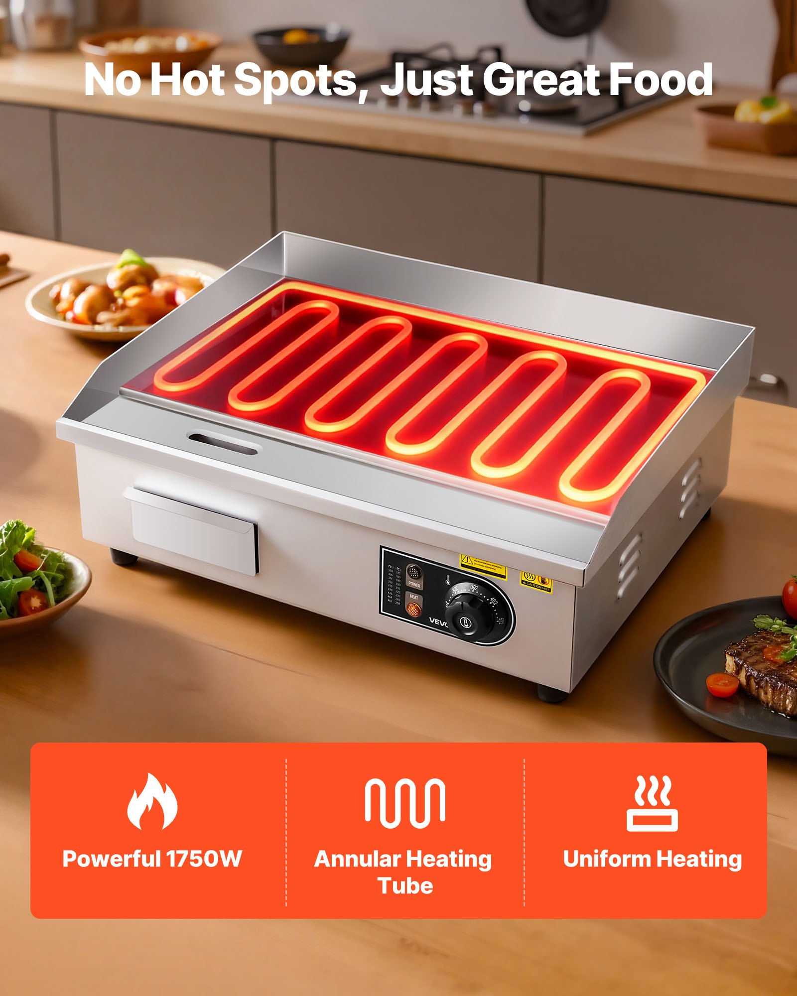 Commercial Electric Griddle β 21 X 11.8 Inch β photo 2