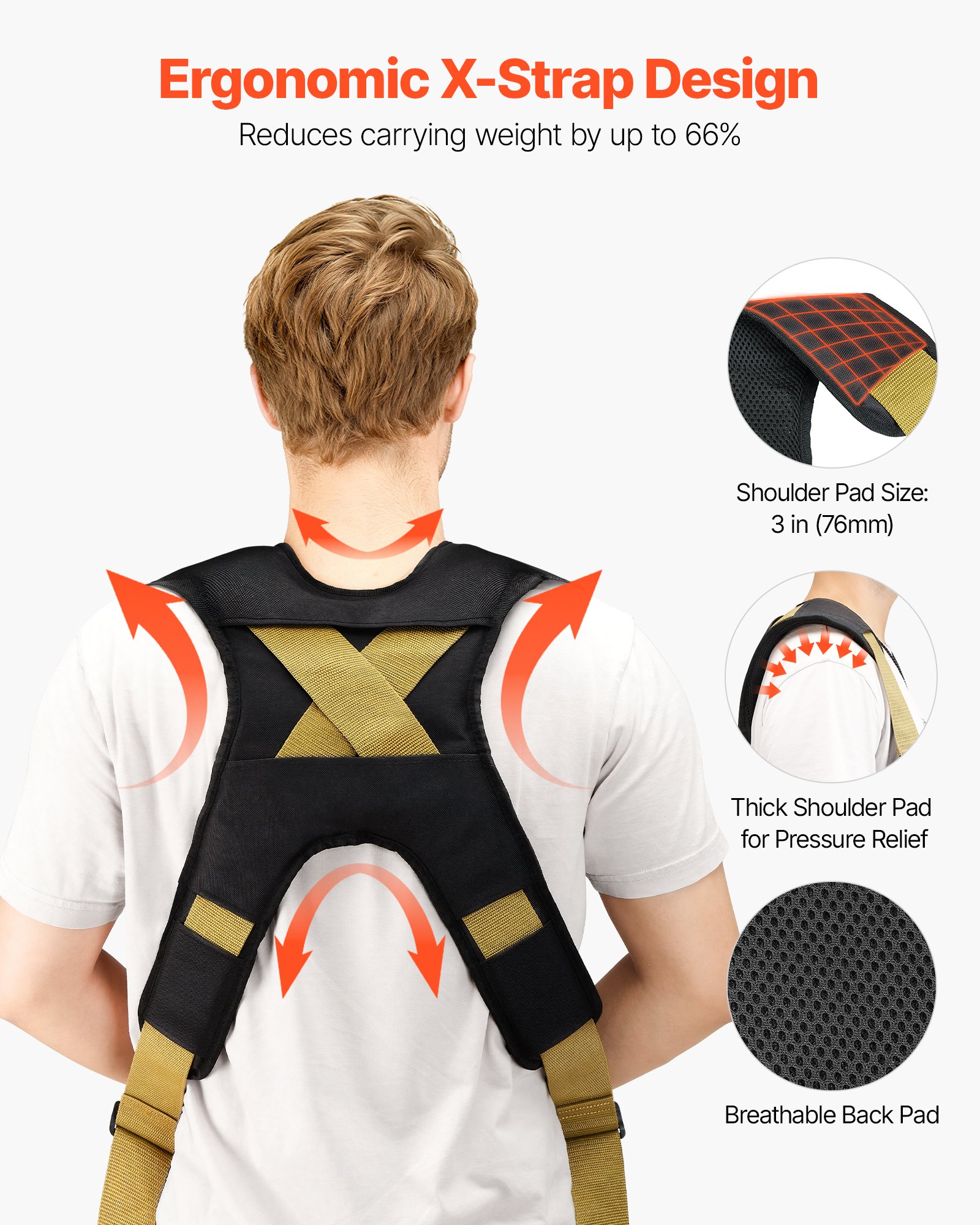 Moving Straps, Supports Up To , 2-Person Lifting And Moving System With 2 Harness Straps & 2 Load-bearing Straps,… - 4