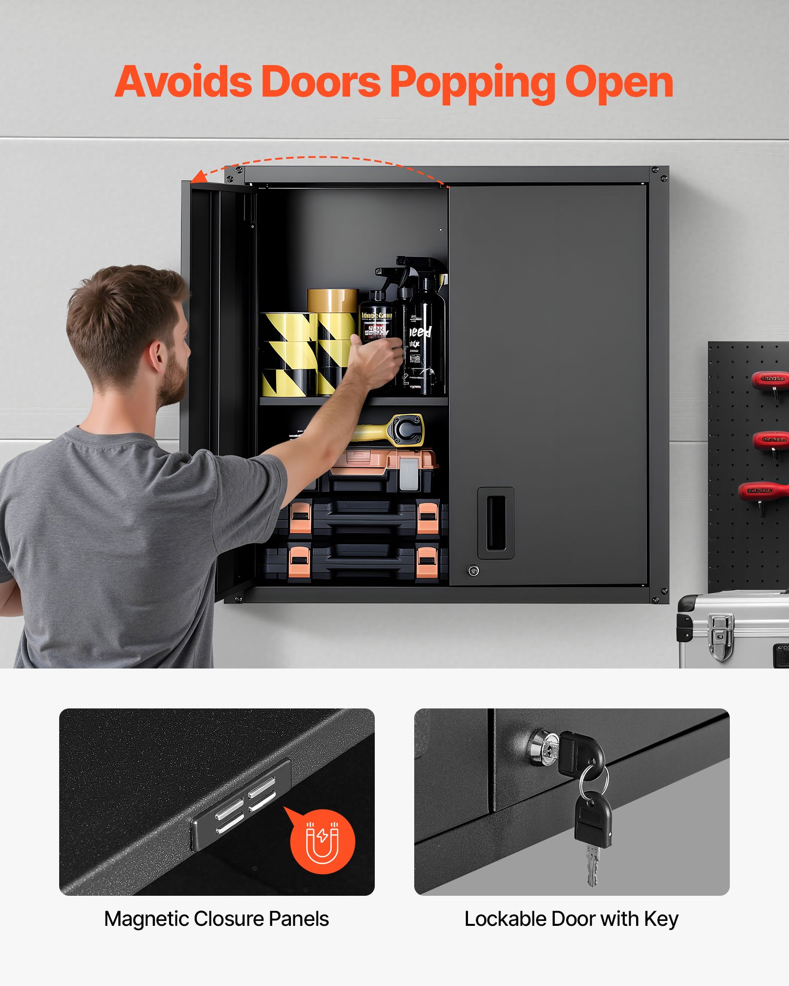 Metal Wall Cabinet β 30W X 12.2D X 30H Inch β photo 4