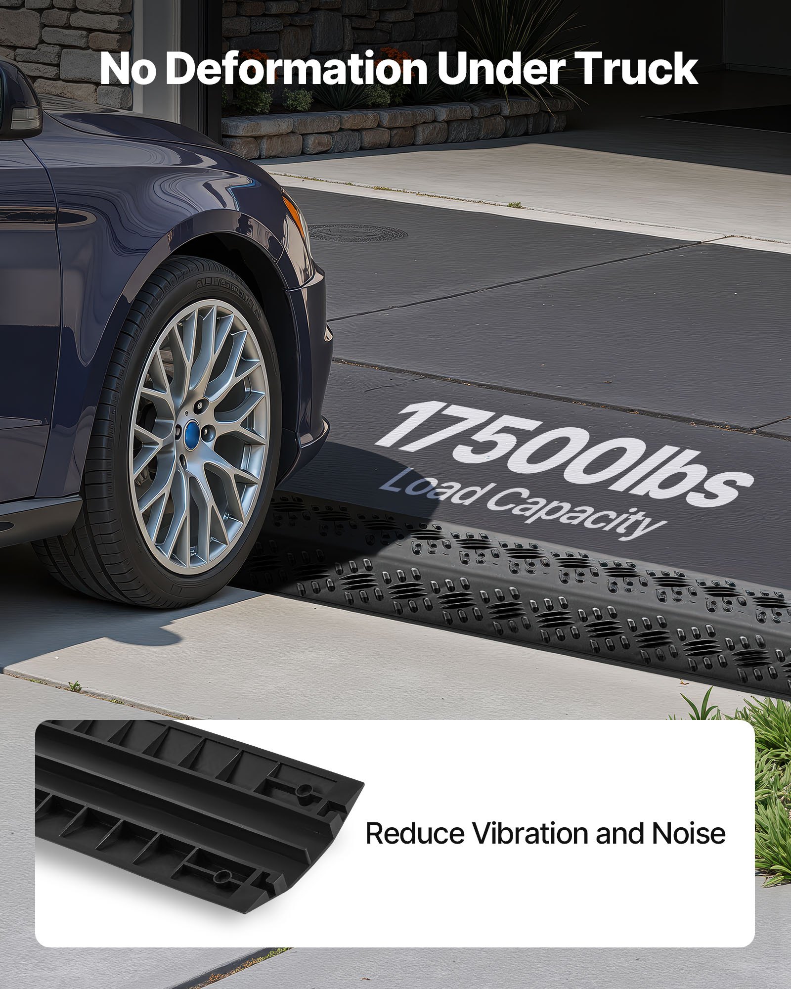 Drop Over Cable Cover, 17,500 Lbs/Axle Load Capacity, Heavy Duty Cable Hose Protector Ramp, Floor Cord… image 3