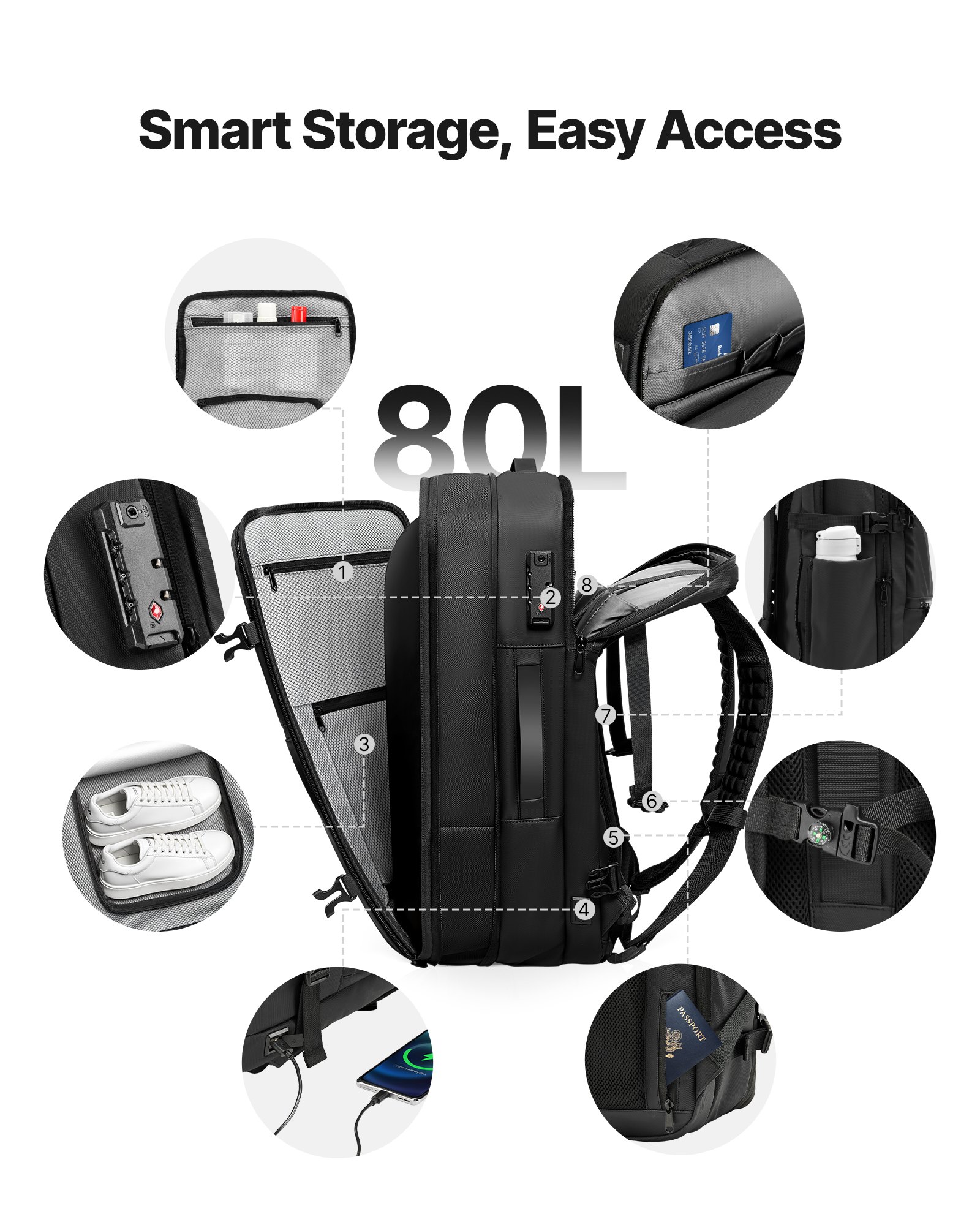 Vacuum Travel Backpack — 80L — photo 4