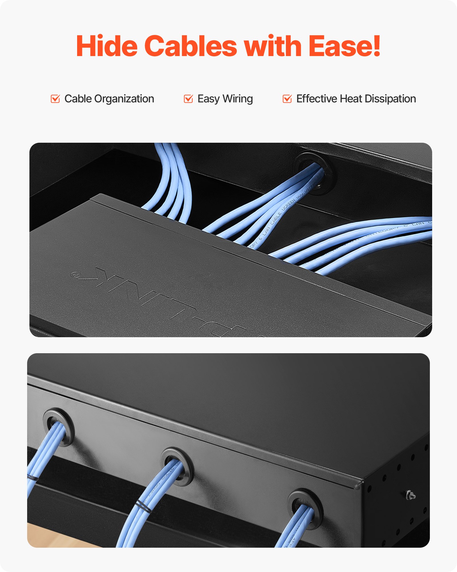 2U Rack Mount Drawer, Max Load-Bearing, Lockable Server Cabinet Case, Sliding Drawer With Lock And Cable Management… - 5
