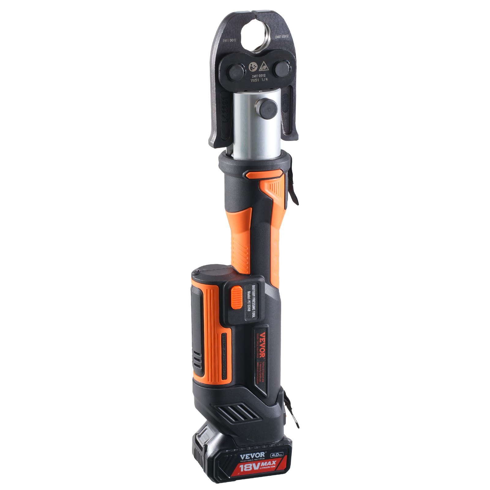 ProPress Tool, 18V Electric Pipe Crimping Tool For 1/2”, 3/4”, 1”, 1 1/4", 1 1/2", 2" Copper Pipes, Press Tool Kit With Brushless Motor, 6 Pro Press Jaws, 2pcs 4AH Battery