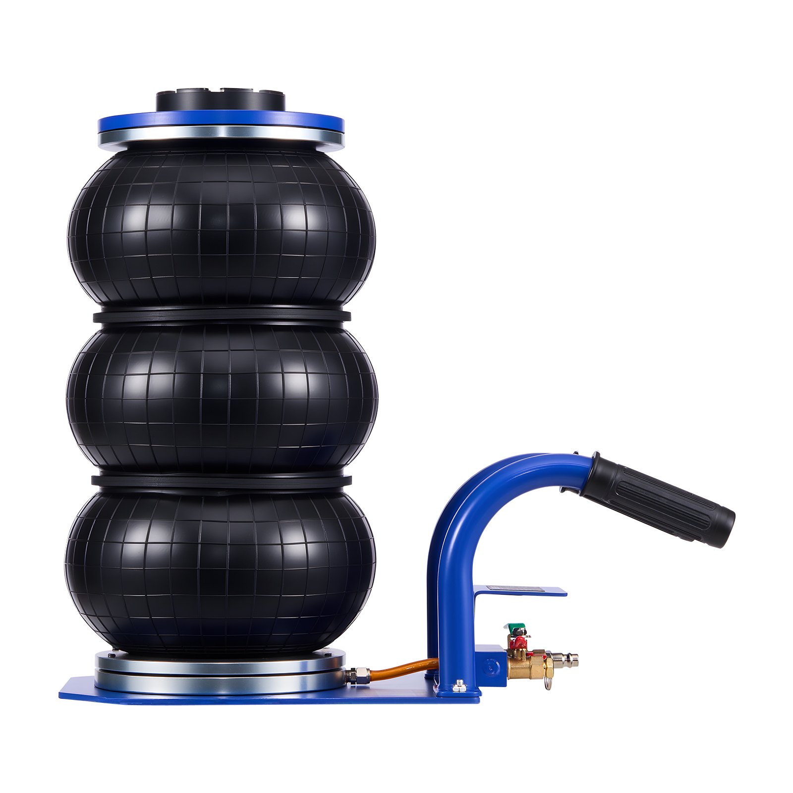 Air Jack, 3 Ton/6613 Lbs Triple Bag Air Jack, Airbag With Six Steel Pipes, Lift Up To 17.7 Inch/450 Mm, 1-6 S Fast Lifting Pneumatic With Short Handles For Car, SUV, Pickup Truck Repair, Garage - Image 1