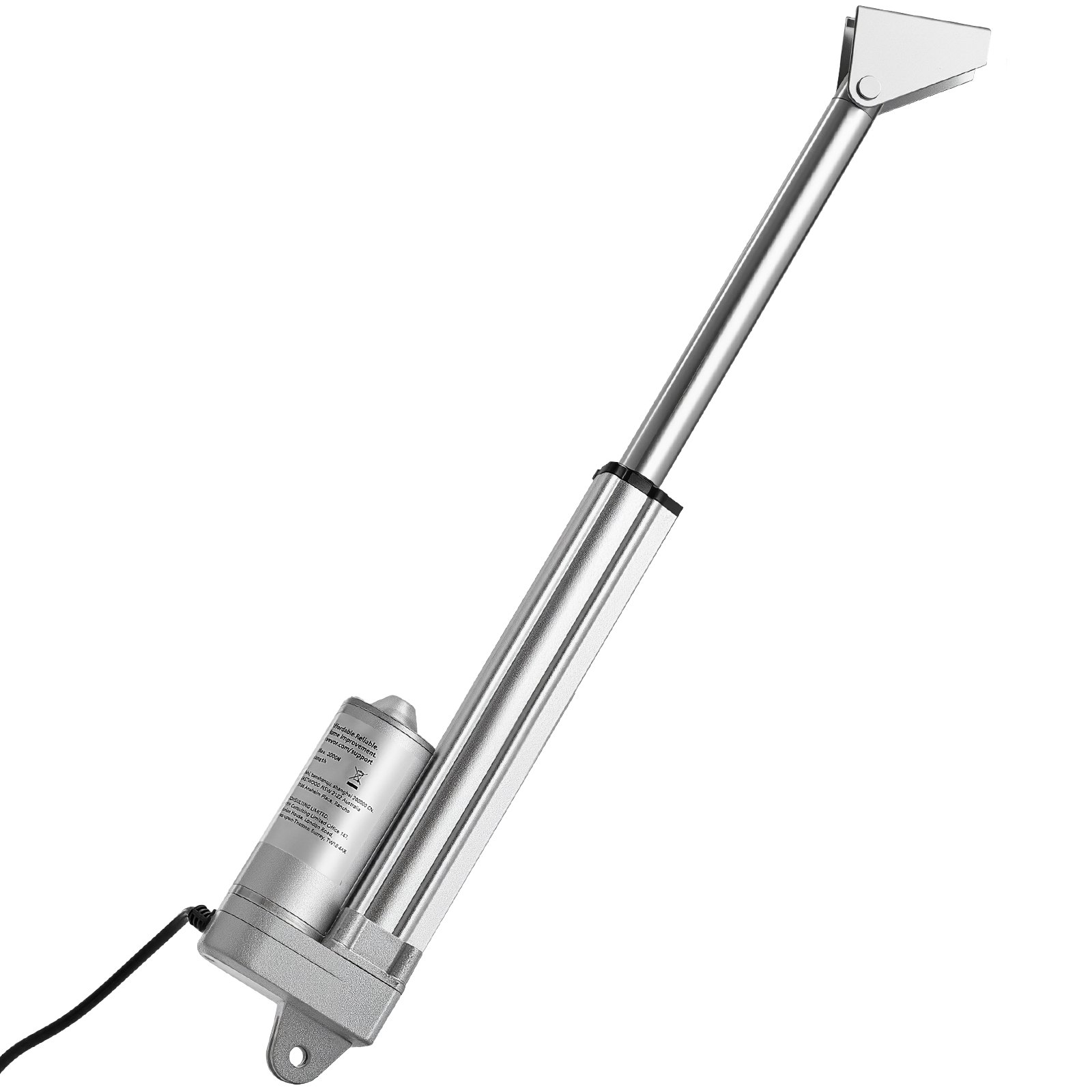 12V Linear Actuator, 6 Inch IP65 Waterproof Linear Actuator, 675lbs/3000N 0.2"/s Motion Actuators With Mounting Brackets For Outdoor Use - Image 1