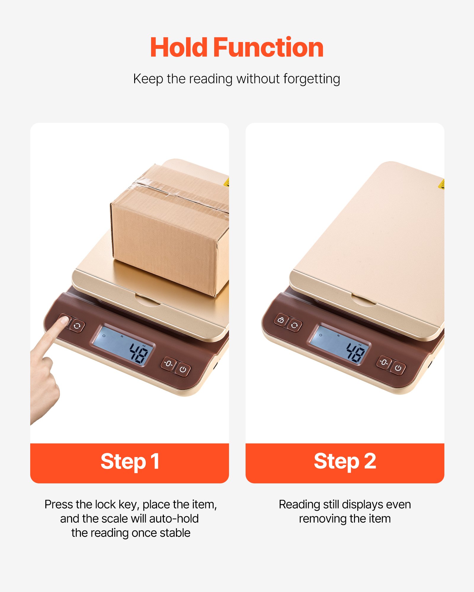 Digital Shipping Postal Scale, 0.1 Oz High Accuracy, 88 Lbs Postal Scale With Hold/Tare/Auto-off Function, Flip Holder Design & Easy Calibration, Fit For Home And Office Use, Battery Included