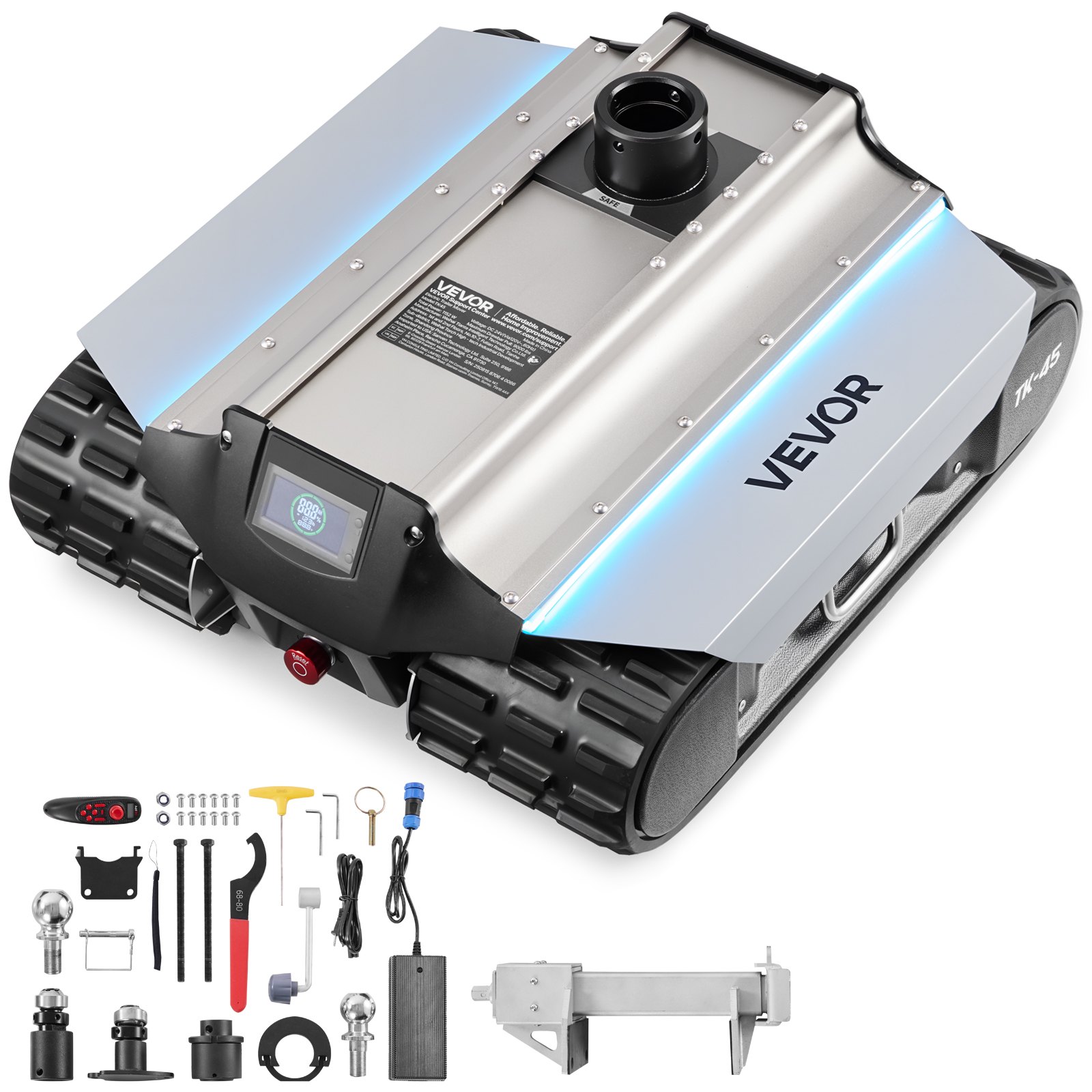 Electric Trailer Mover, 9000 Lbs Max Towing Capacity, Remote-Controlled Trailer Mover With 328 Ft Wireless Range, Motorised Camper Trolley Kit Fits For Camper RV Caravan Boat Trailer Jack