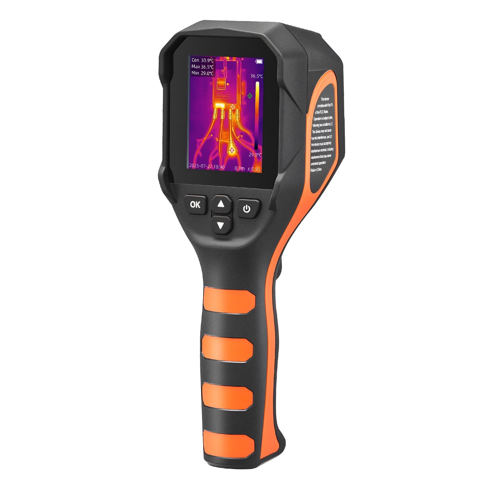 Thermal Camera, 320 X 240 TISR Super Resolution, Thermal Imaging Camera With 2MP Visual Camera, 160 X 120 IR Resolution, 25 HZ Refresh Rate, -4°F To 1022°F, 4 Image Modes & 6 Color Palettes