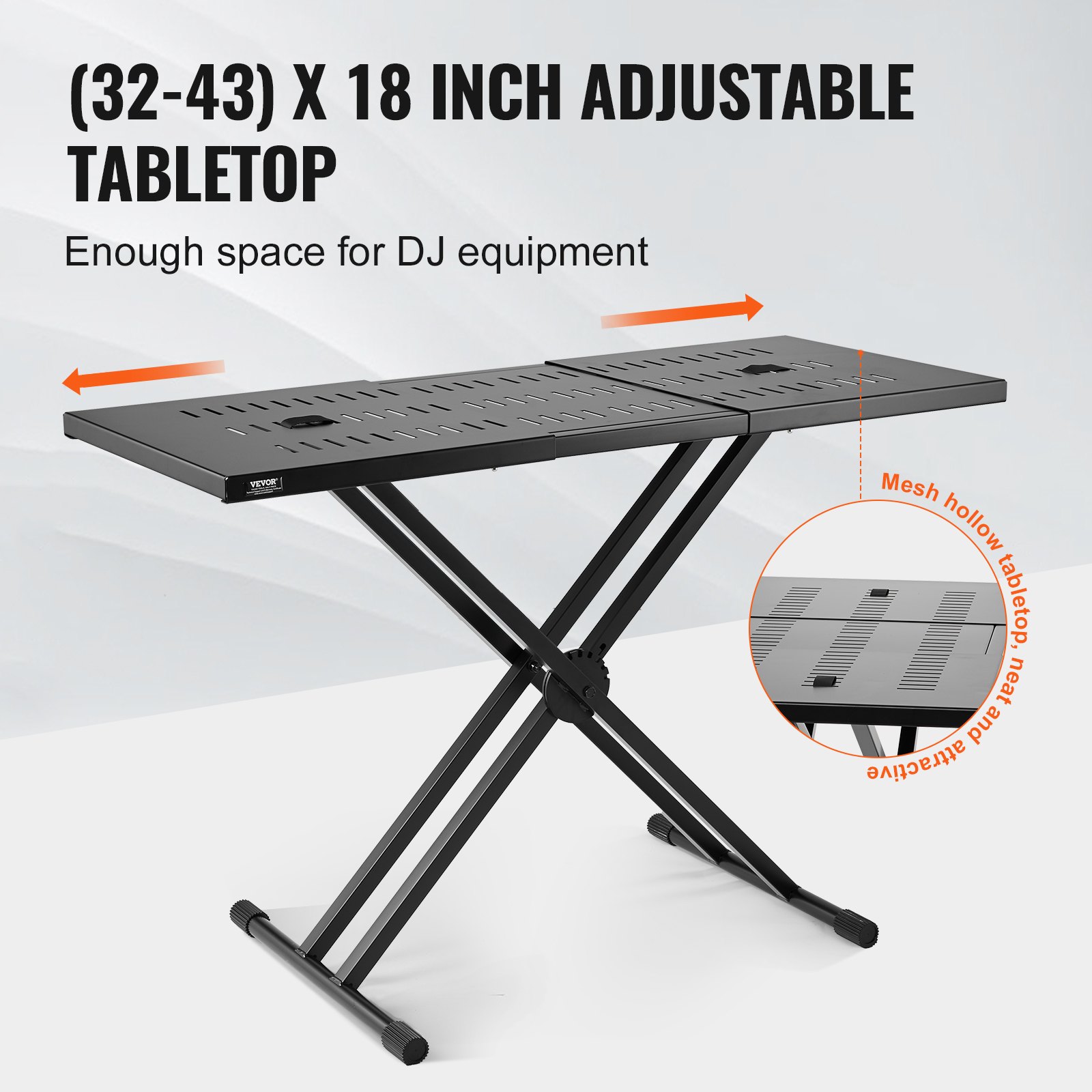 DJ Table stativ (32"-43") X 18" bærbar DJ laptop - Miniatyr 3