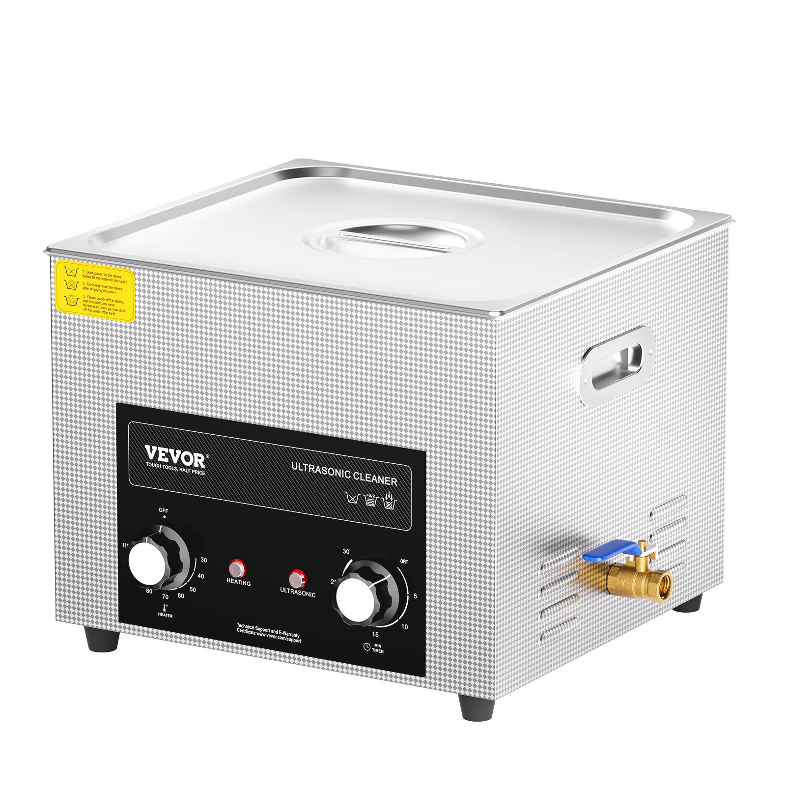 15L Ultrasonic Cleaner With Heater Timer & Basket, Professional Digital -Sonic Cavitation Machine, 360W Cleaning Machine For Lab Tools, Metal Parts, Carburetor, Brass, Auto Parts, Engine Parts - Image 1