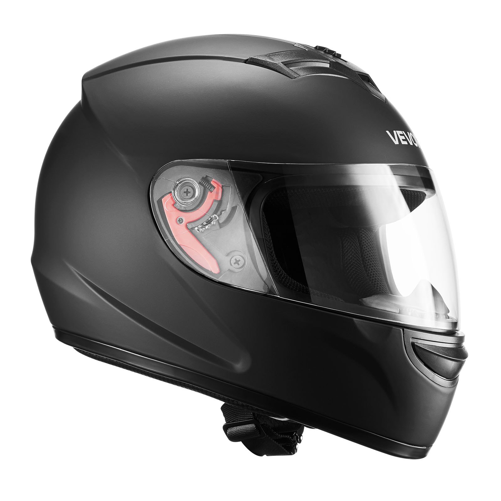 Motorcycle Helmet, Full Face, Adult Motocross Dirt Bike Helmet With Tinted And Clear Dual Visor, Motorbike Racing Street With Detachable Liner For Men & Women, DOT Approved, (Matte Black, XL) - Image 1