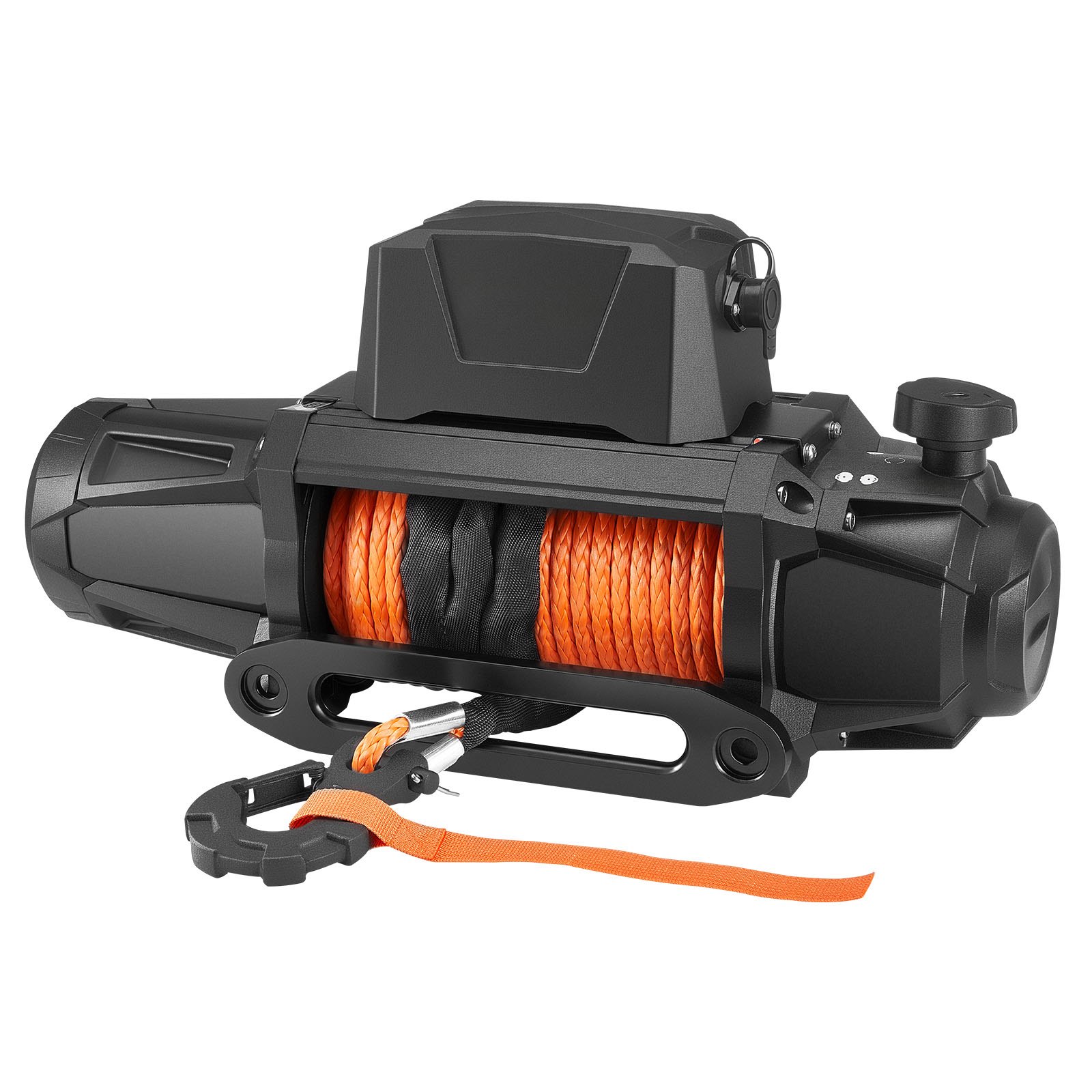 Electric Winch, 13500 Lbs Load Capacity, 12V DC Truck Winch With Φ3/8 In X 92 Ft Synthetic Rope, Wireless & Wired Remote Control, IP67 Waterproof For Towing Off-Road SUV Jeep Trailer Boat