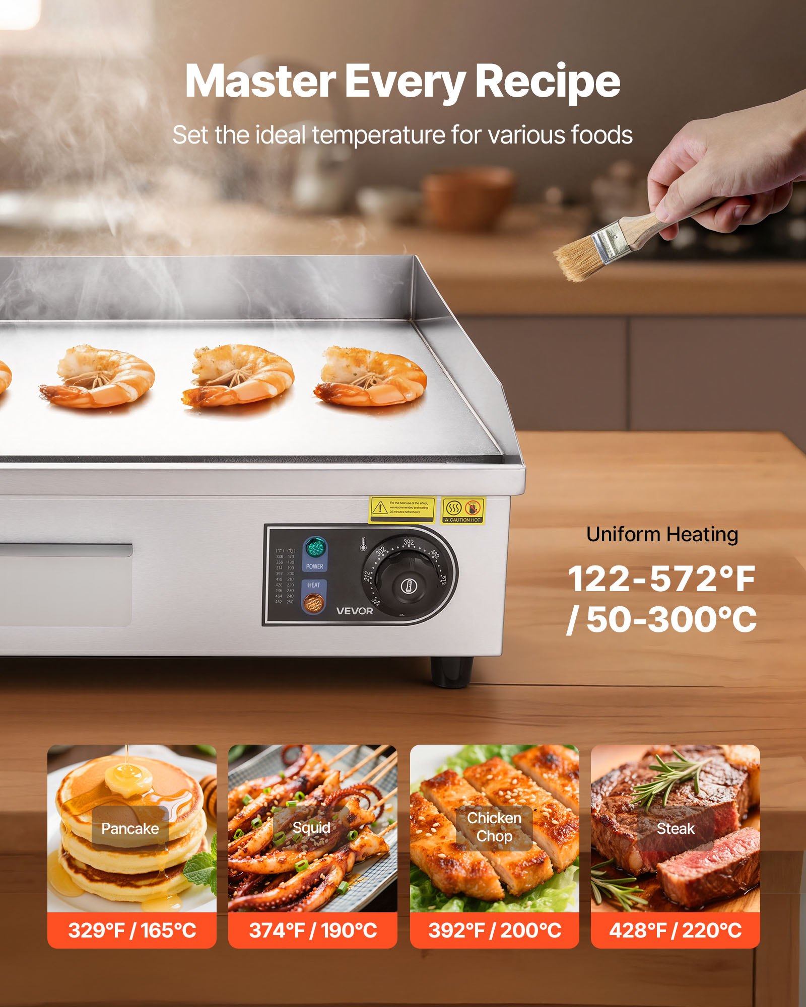 Commercial Electric Griddle β 25.79 X 15.75 Inch β photo 2