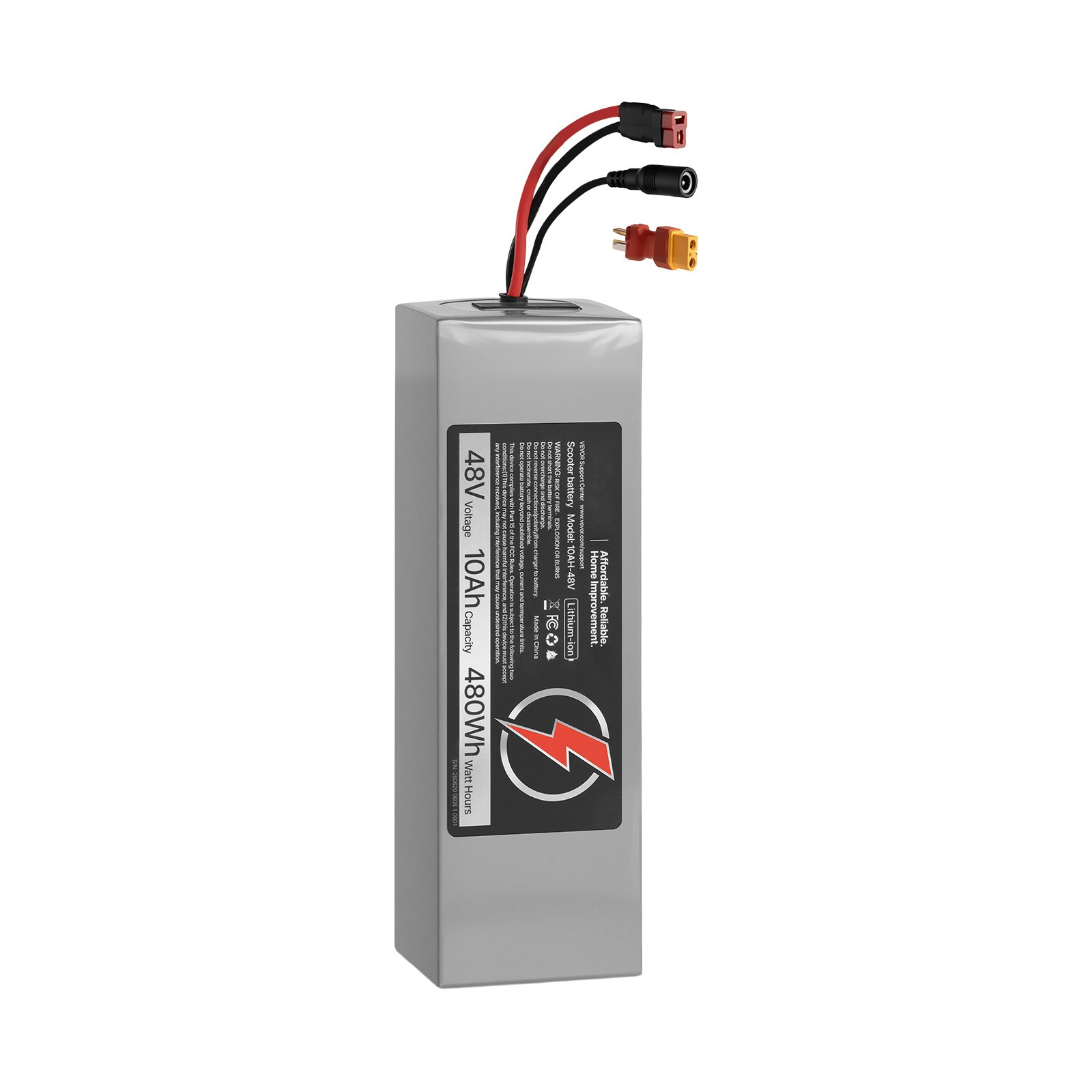 48V Electric Scooter Battery, 10Ah, Ebike Lithium Battery Pack With