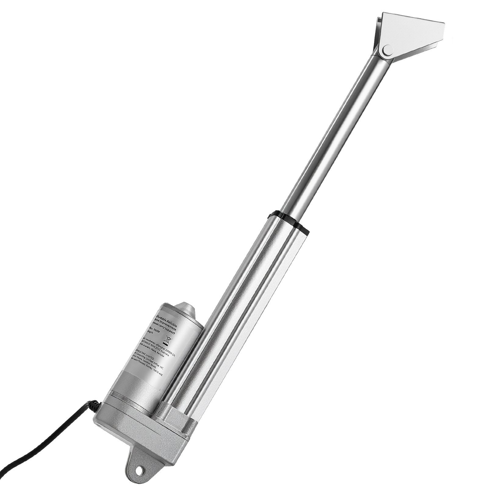 12V Linear Actuator, 4 Inch IP65 Waterproof Linear Actuator, 675lbs/3000N 0.2"/s Motion Actuators With Mounting Brackets For Outdoor Use - Image 1