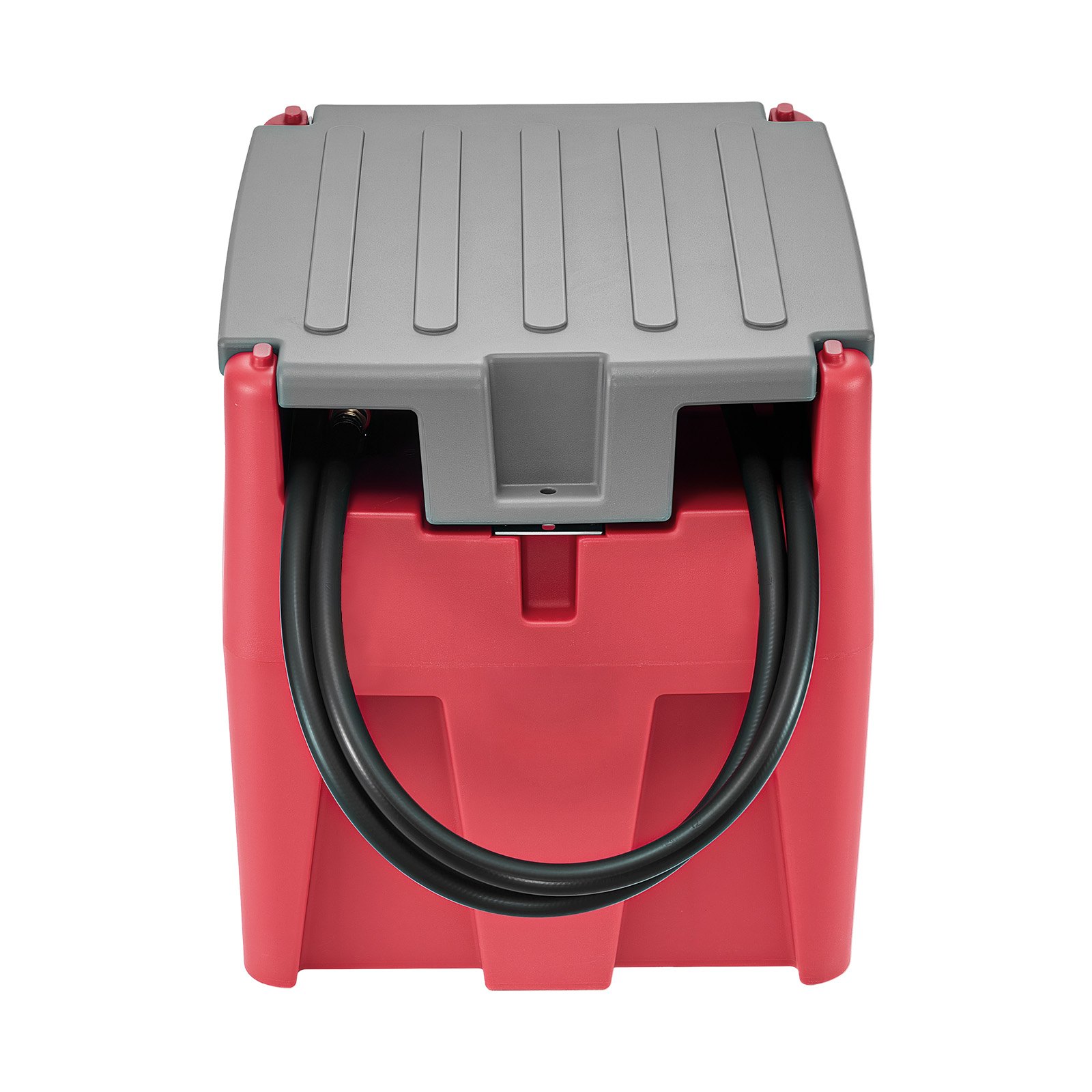 Portable Diesel & Gasoline Tank, 58 Gallon, 10 GPM Flow Rate, Diesel Fuel Tank With 12V Electric Transfer Pump, 13.1ft Hose, Auto Fueling Nozzle, Transfer Tank For Easy Fuel Transportation, Red - Image 1