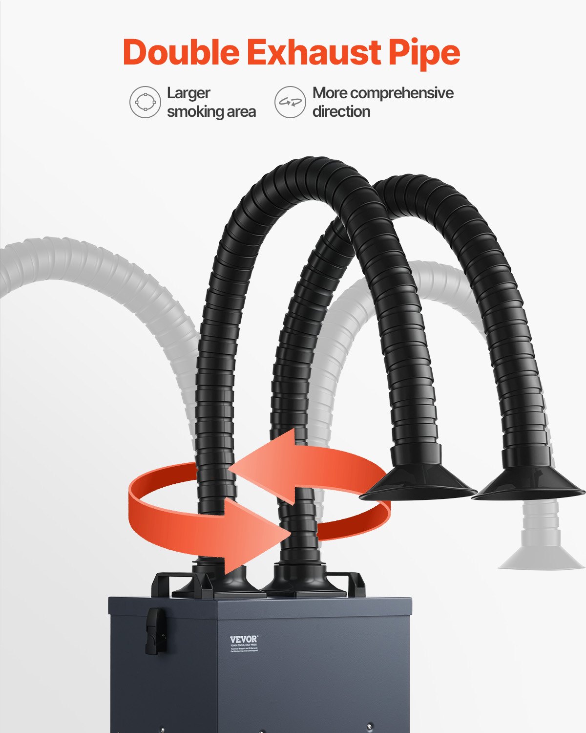 Soldering Fume Extractor with Dual Hoses — photo 4