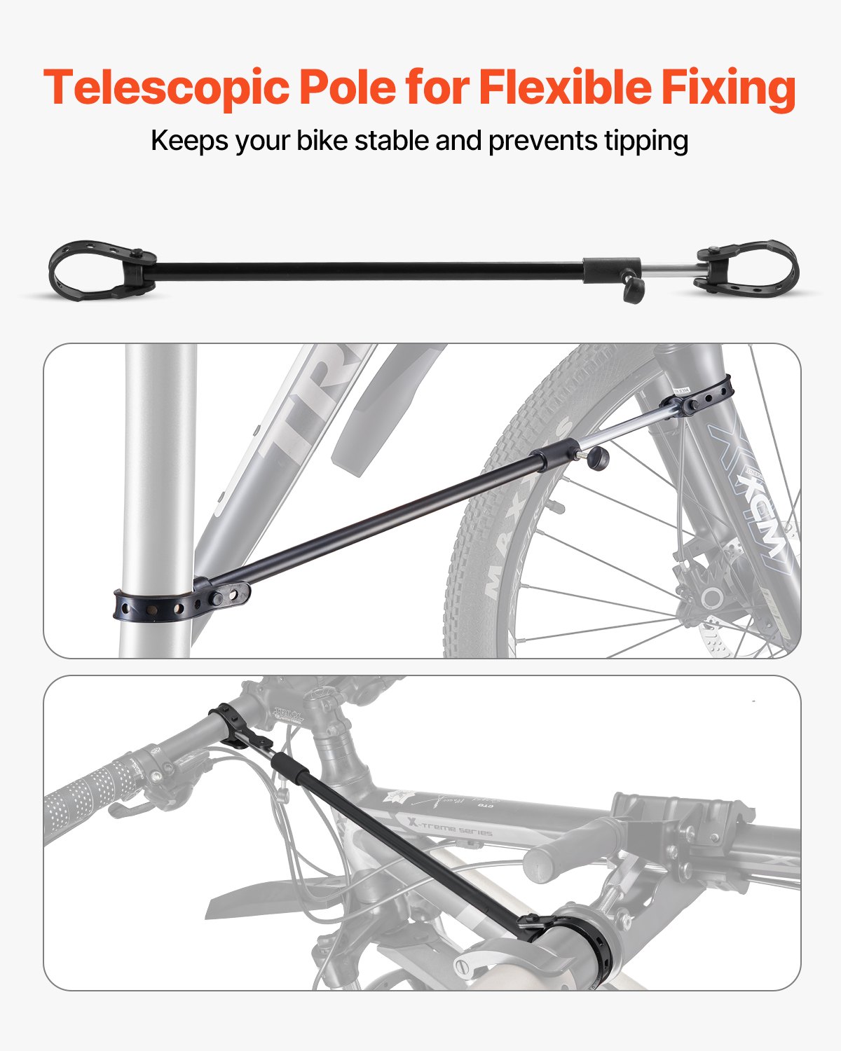 Bike Repair Stand — Max. 110 Lb Heavy-duty Bicycle Work Stand — photo 3