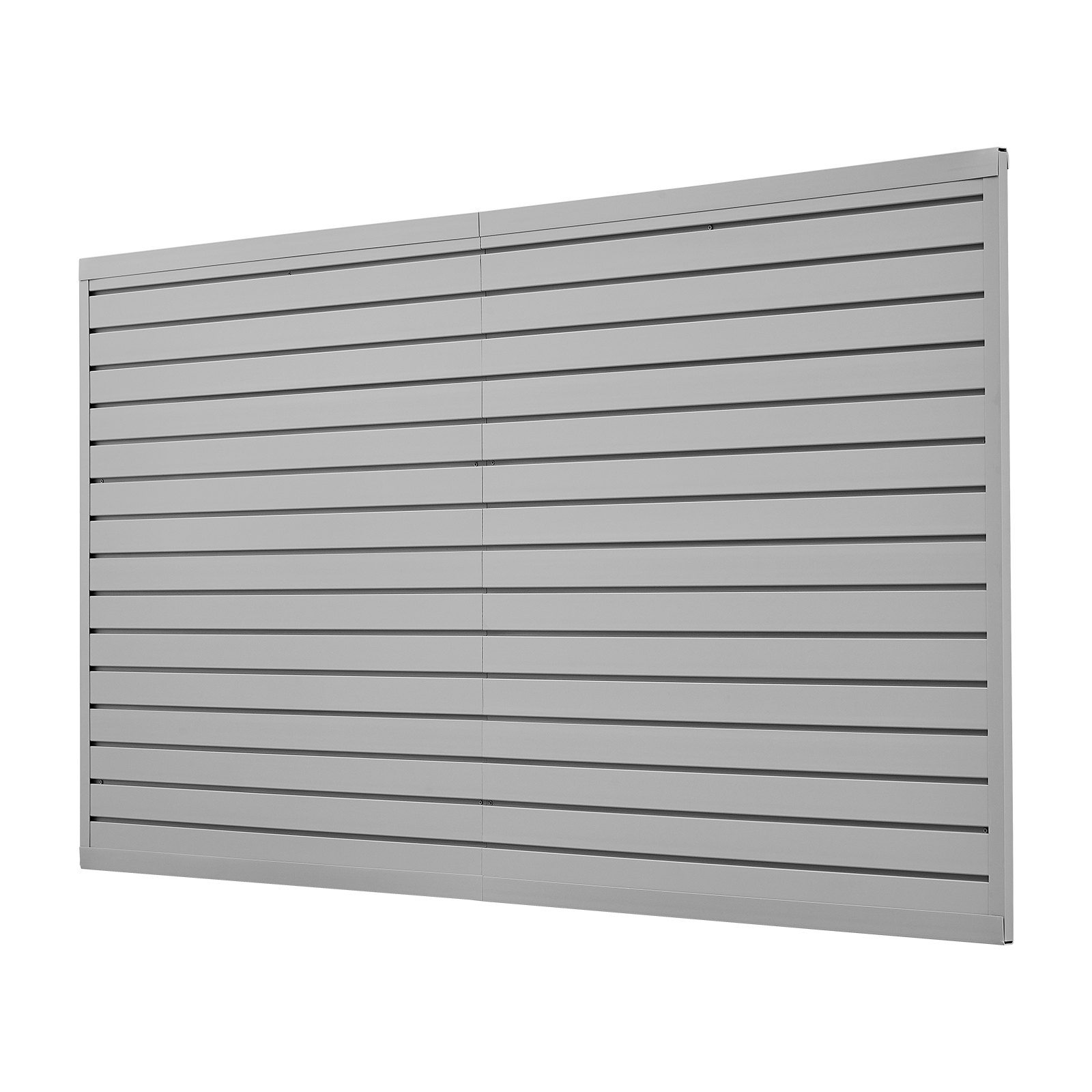 Slat Wall Paneling, 8 X 4 Ft, PVC Garage Slatwall With Accessories, Grey Slat Wall Easy-to-Install Adjustable Slatwall Panel With Coupling Structure & DIY Cutting, Fits For Storage & Display - Image 1