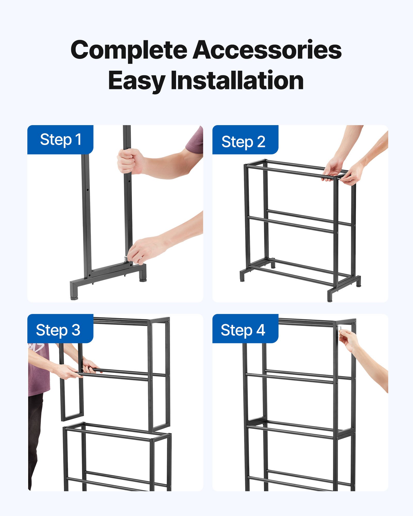 3D Printer Filament Storage Rack, 5 Tier Heavy Duty Storage Shelves For 3D Printing Filaments, Filament Spool Holders Racks For 3D Printing Studio, Home Studio, Office, Workshop (Shelf Only)