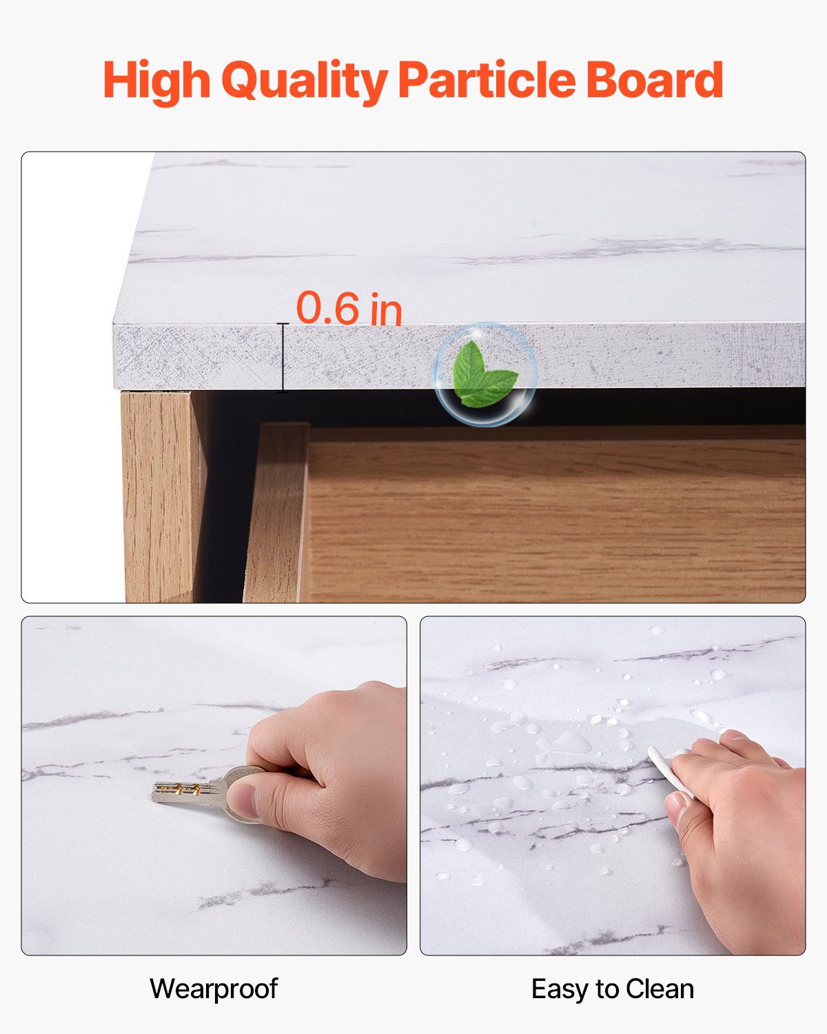5 Fluted Drawer Dresser — Wooden Chest of Drawers with Sliding — photo 5