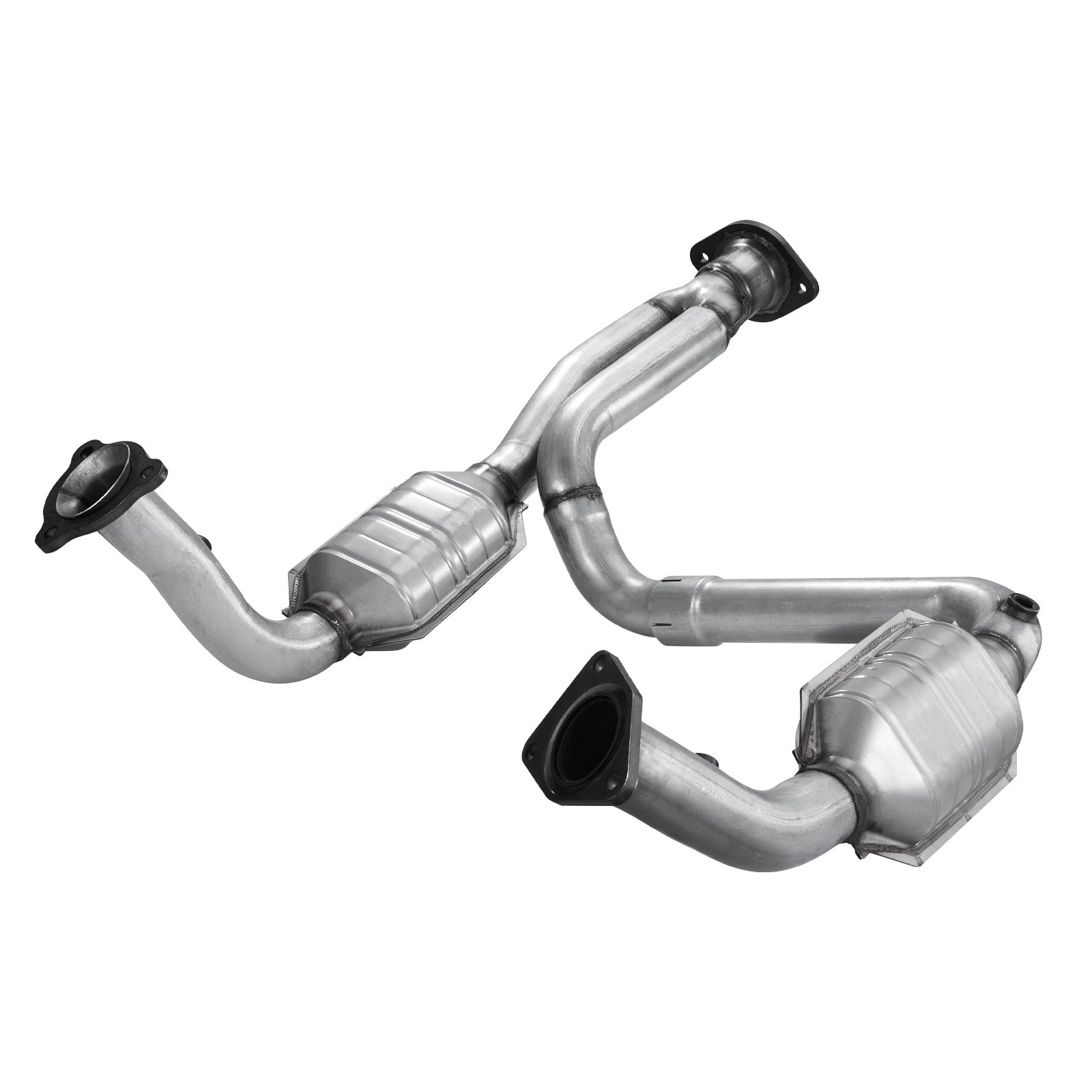 Catalytic Converter, Compatible With Cadillac Escalade/Chevy Avalanche Silverado Suburban Tahoe/GMC Sierra Yukon, 4.3L V6, 4.8L/5.3L V8, Front, Left, Right, Replacement OE 15756278, 50366