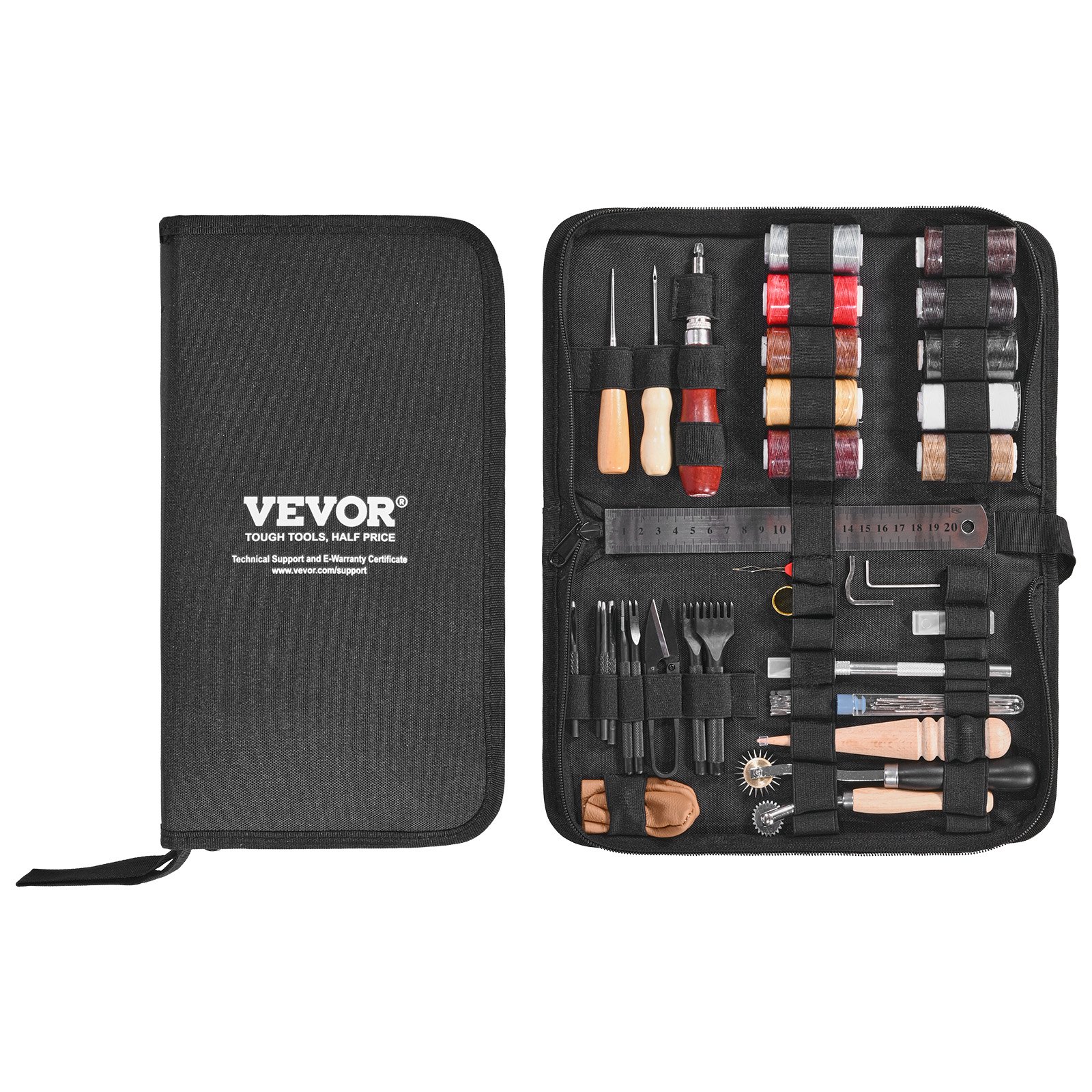 Leather Working Tools Kit, 38 PCS Leather Craft Tools Set