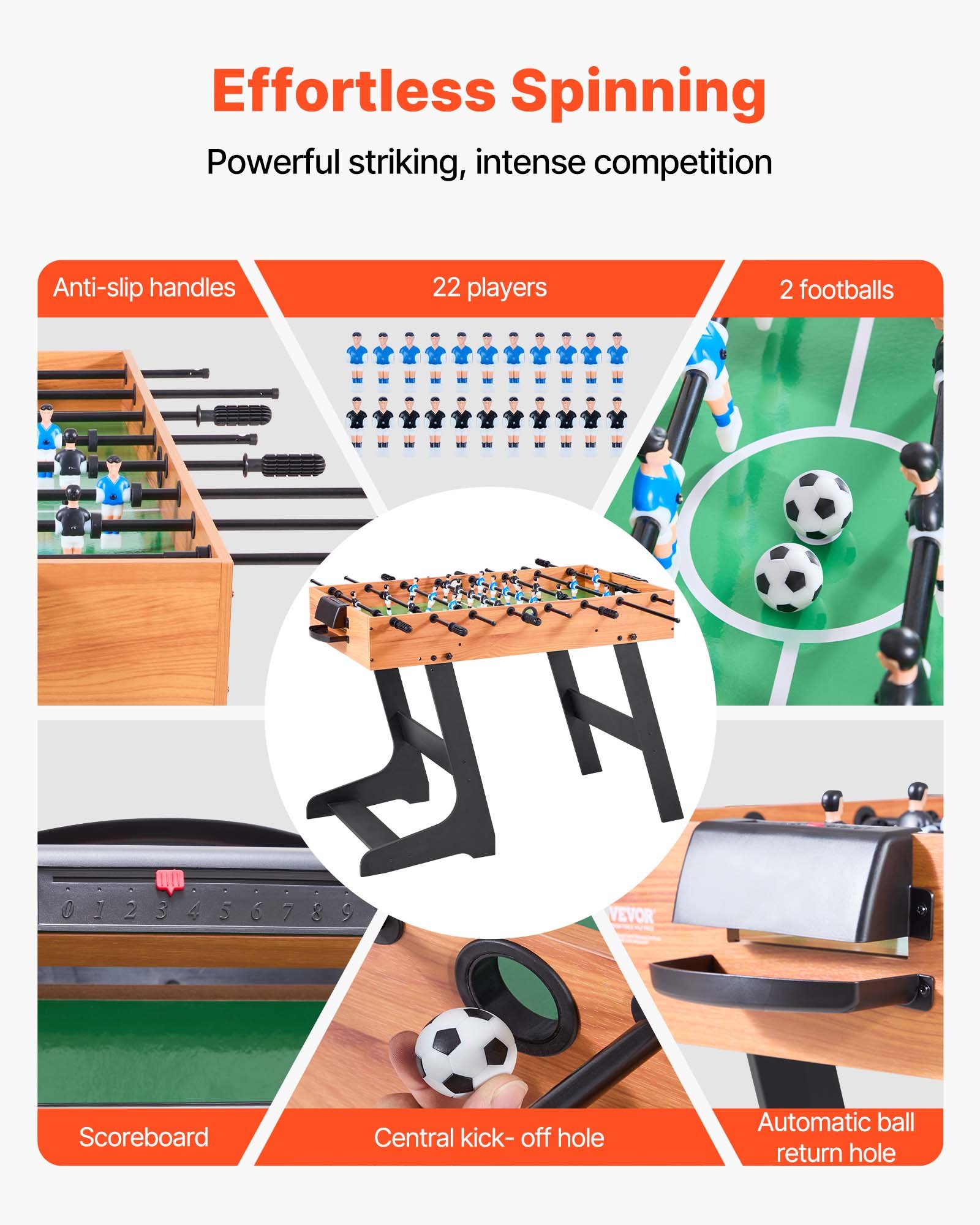 Folding Foosball Table β 42 Inch Standard Size Table β photo 3