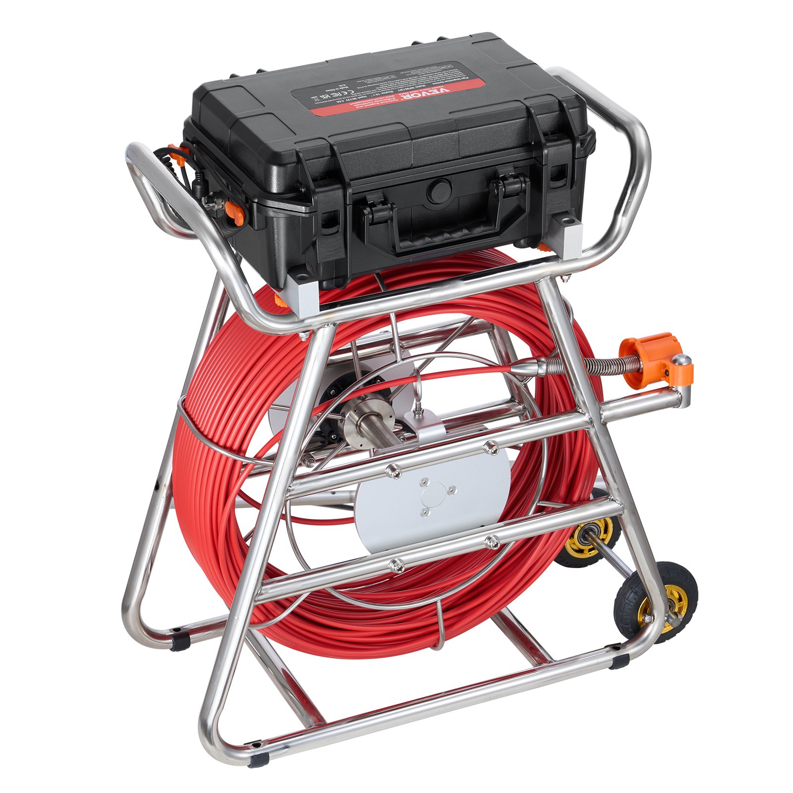 Sewer Camera, 328 Ft/100m, Self-Leveling Drain Camera With 10.1" Touchscreen...