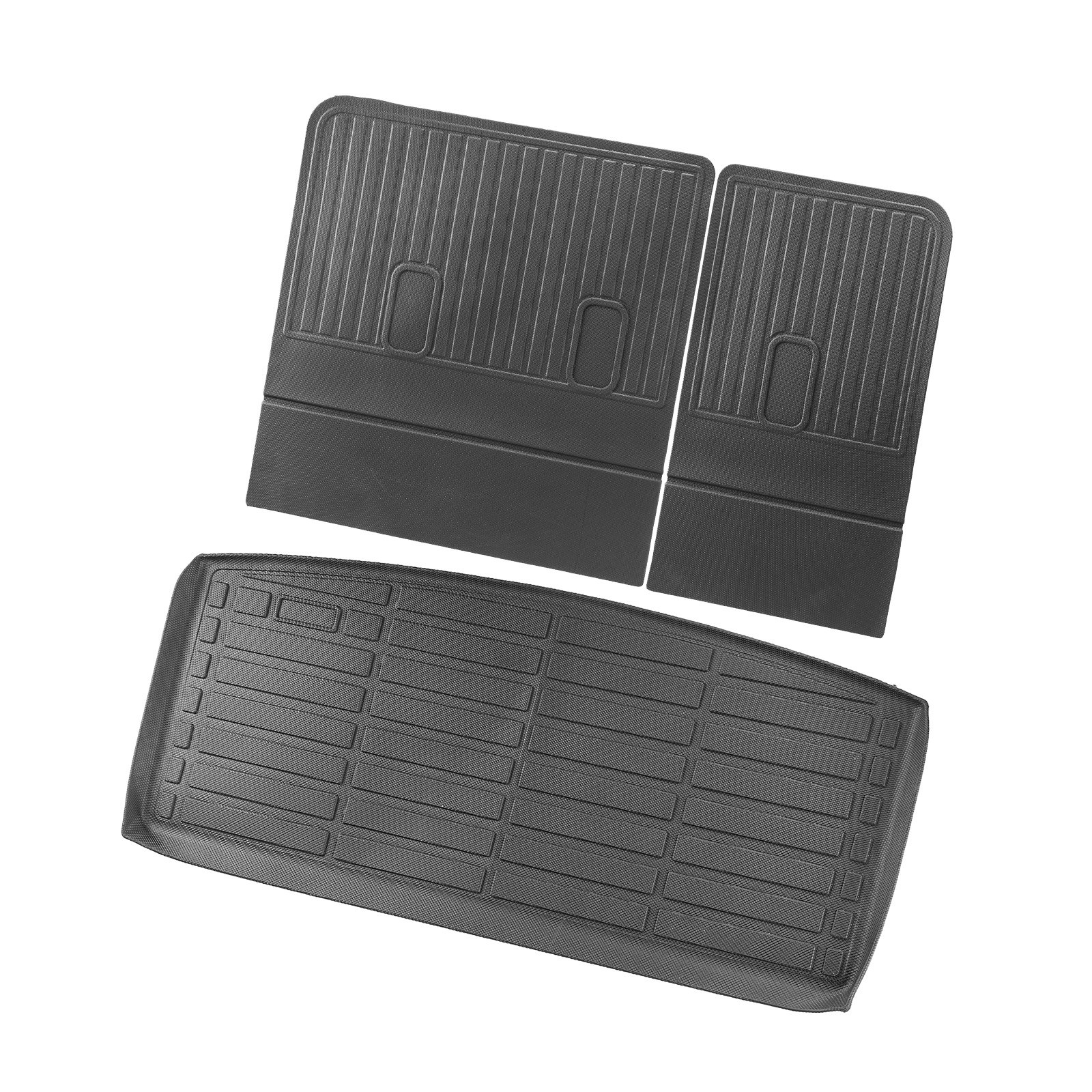 Cargo Mats Compatible Chevrolet Tahoe & GMC Yukon 2021-2024, Custom Fit TPE Cargo Liner Set For SUVs, Trunk And Rear Back Seat Protector Replacement, Trunk Mat And Backrest Mats