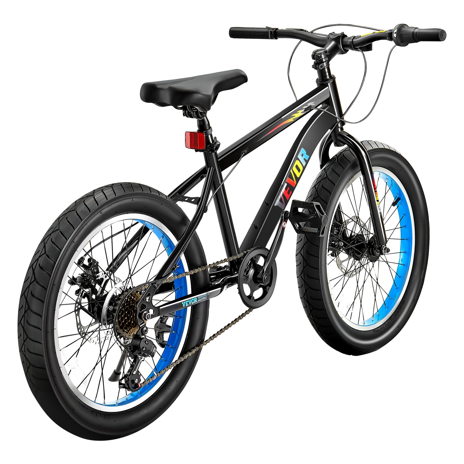 VEVOR Mountain Bike, 20 Inch MTB Bicycle With 7 Speeds SHIMANO Twist Shifting, C