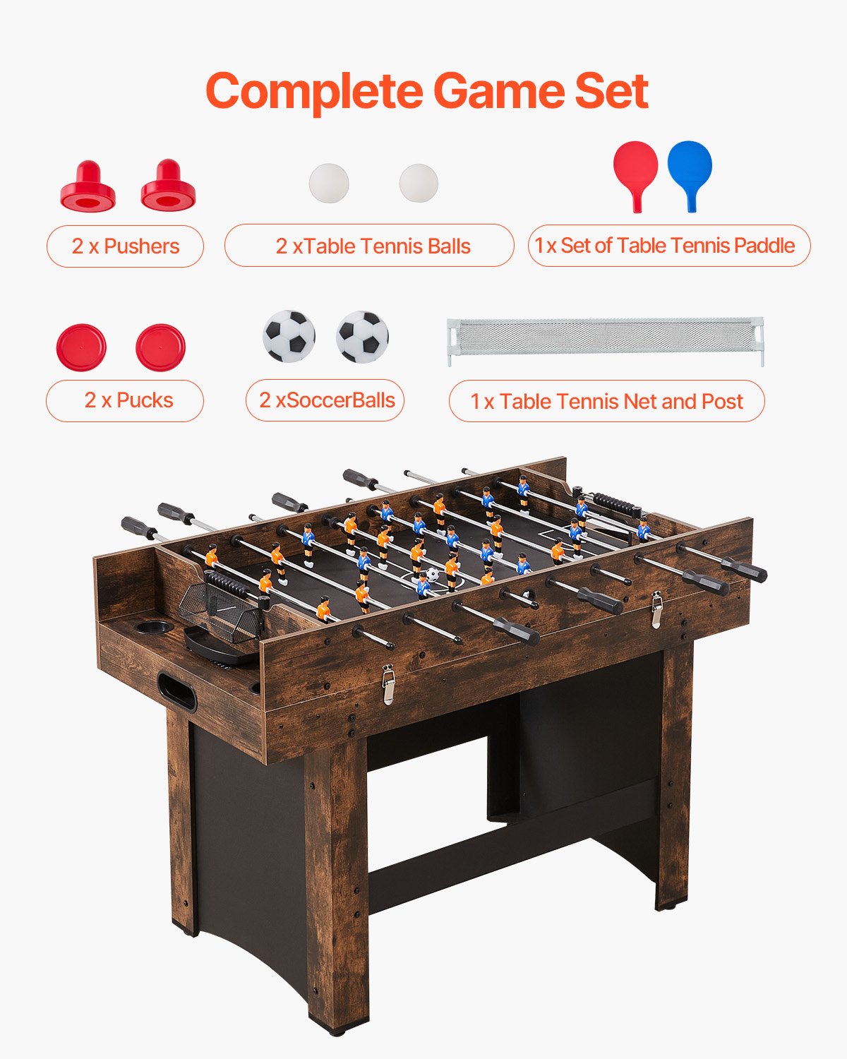 3-in-1 Combo Game Table Set — 54" Air Hockey Table — photo 4