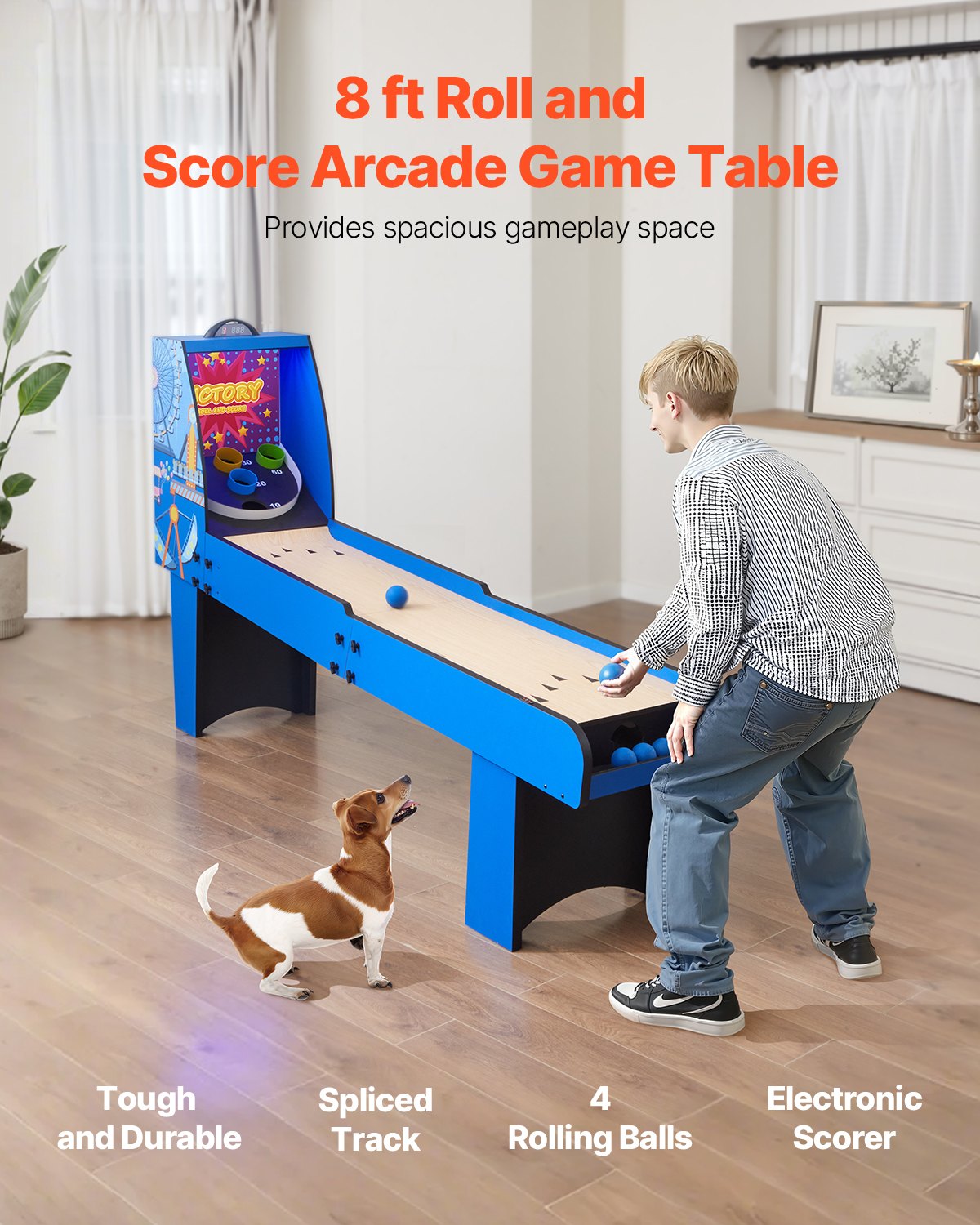 8' Roll and Score Classic Arcade Game Table — photo 5
