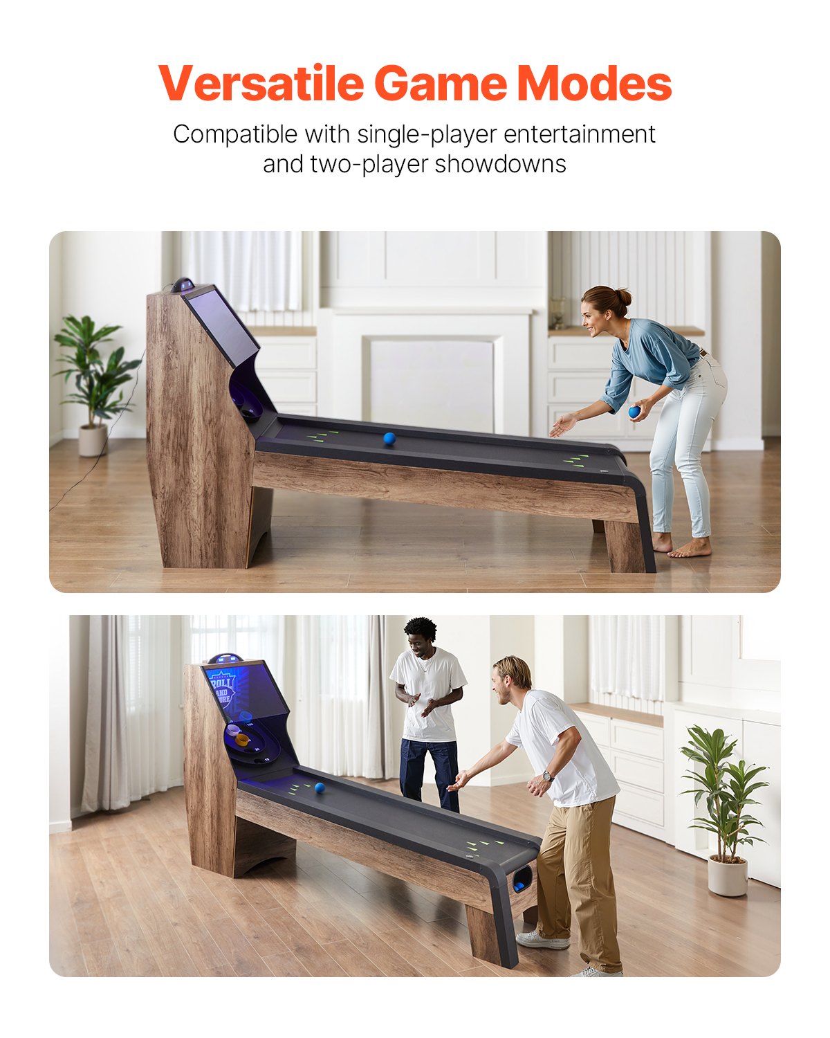 9' Roll and Score Classic Arcade Game Table β photo 5