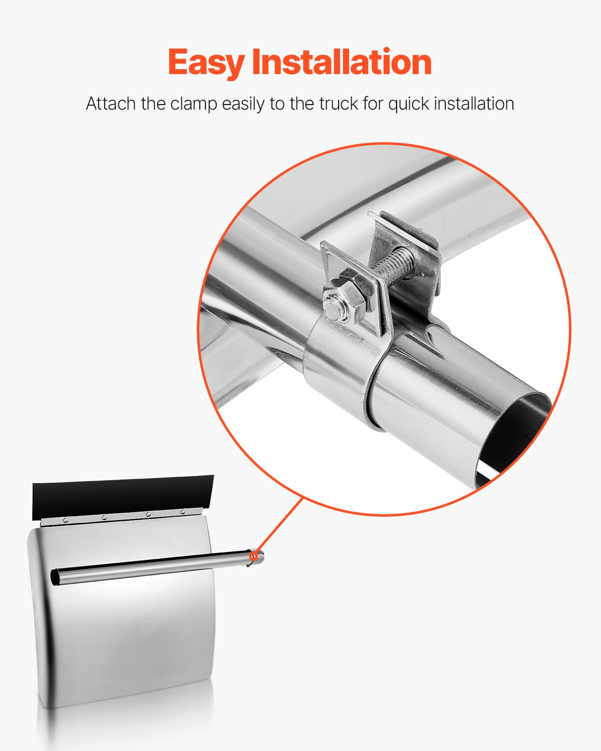 Vevor quarter fender tube bracket hardware kit for Freightliner Coronado and Peterbilt 389 installation