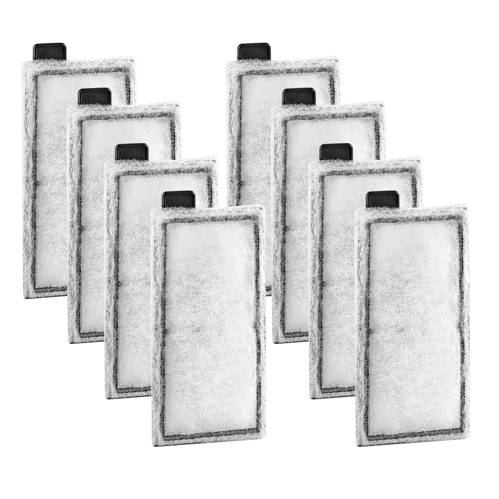 Aquarium Filter Cotton, 8 PCS Fish Tank Replacement Filter Cartridges For 5 Gal Glass Aquarium , Fishbowl Accessories With Multi-Layer Filtration Easy Installation, For CL20 Models - Image 1