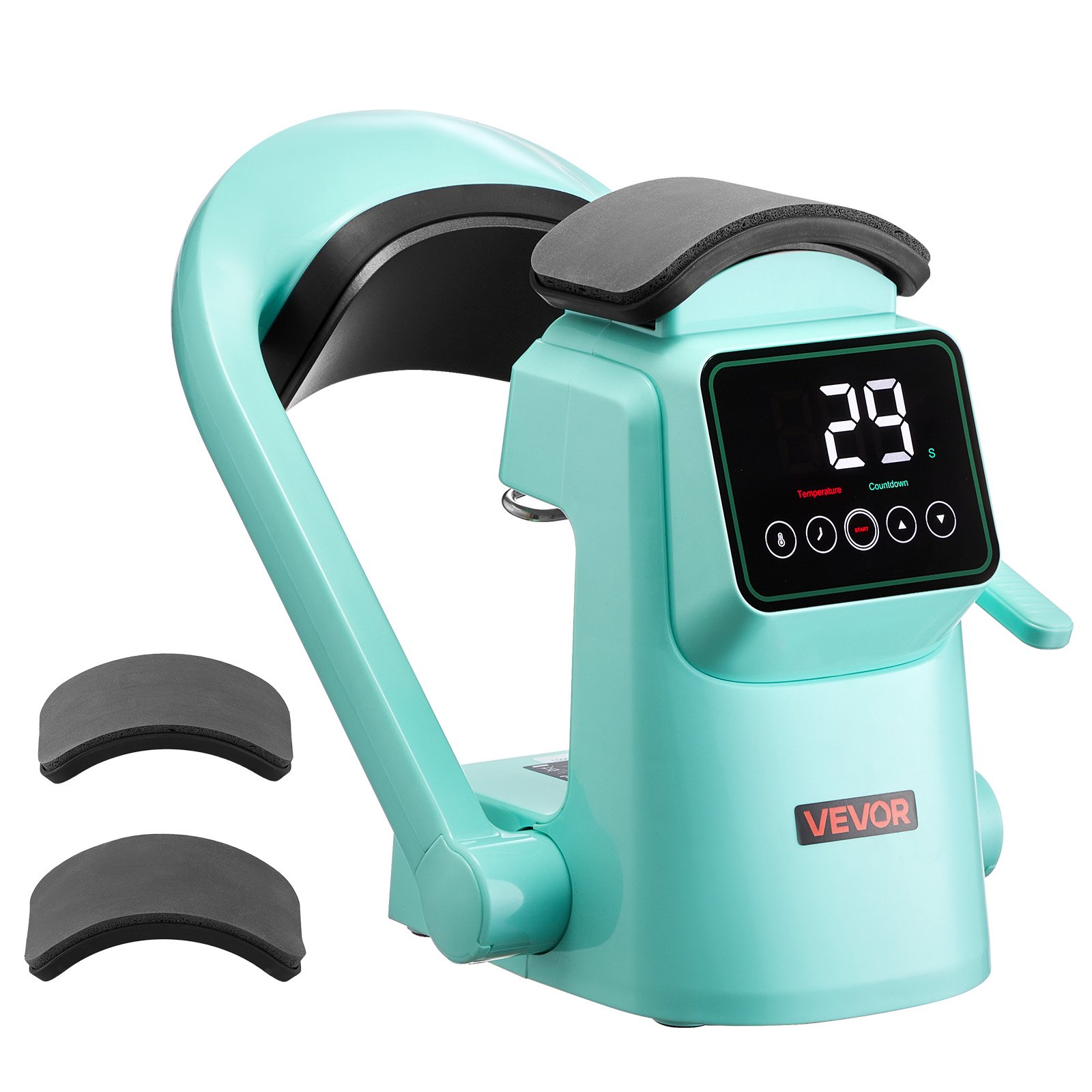 Auto Hat Heat Press Machine, With 2pcs Interchangeable Platens, Automatic Open And Release, Touchscreen For Precise Time And Temperature Control, Heat Transfer Printing For Caps, Hats, Green - Image 1