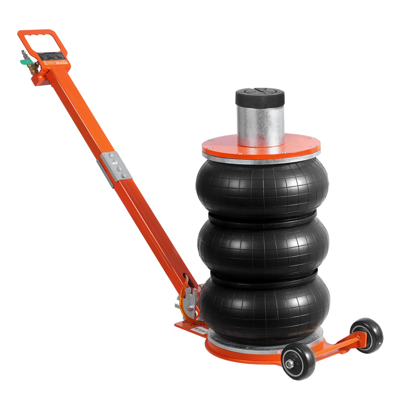 Air Jack, 5 Ton/11000 Lbs, 4-10 S Pneumatic Lifting Jack With Heightened Column & Adjustable Handle, Easy-to-Lift & Space-Saving Jack With Thick Rubber Pad, Fits For Sedan, SUV, Pickup Truck - Image 1
