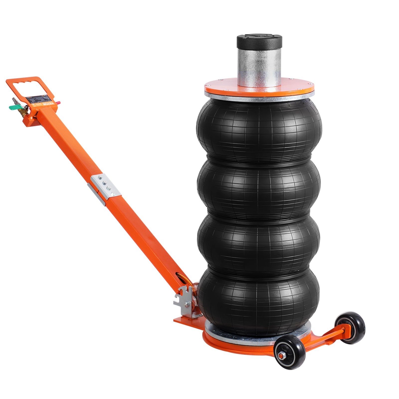 Air Jack, 6 Ton/13000 Lbs, 2-5 S Pneumatic Lifting Jack With Heightened Column & Adjustable Handle, Easy-to-Lift & Space-Saving Jack With Thick Rubber Pad, Fits For Sedan, SUV, Pickup Truck - Image 1