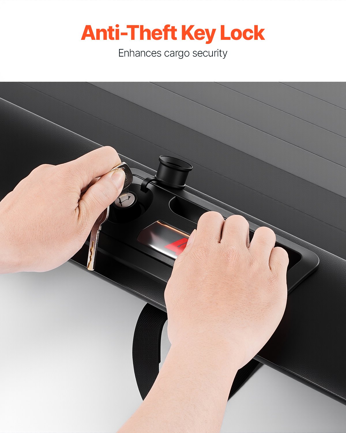 Built-in drainage pipe detail on Vevor hard tonneau cover for 2021-2024 Toyota Tundra 5.5ft bed