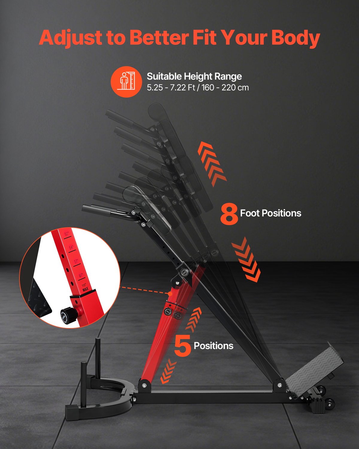 Roman Chair Hyperextension Bench, 350 Lbs Adjustable Extension Machine, Multi-Function Exercise Equipment For Glute, Hamstring, Lower Back, And Ab Workout, Fitness Weight Bench For Home Gym 3