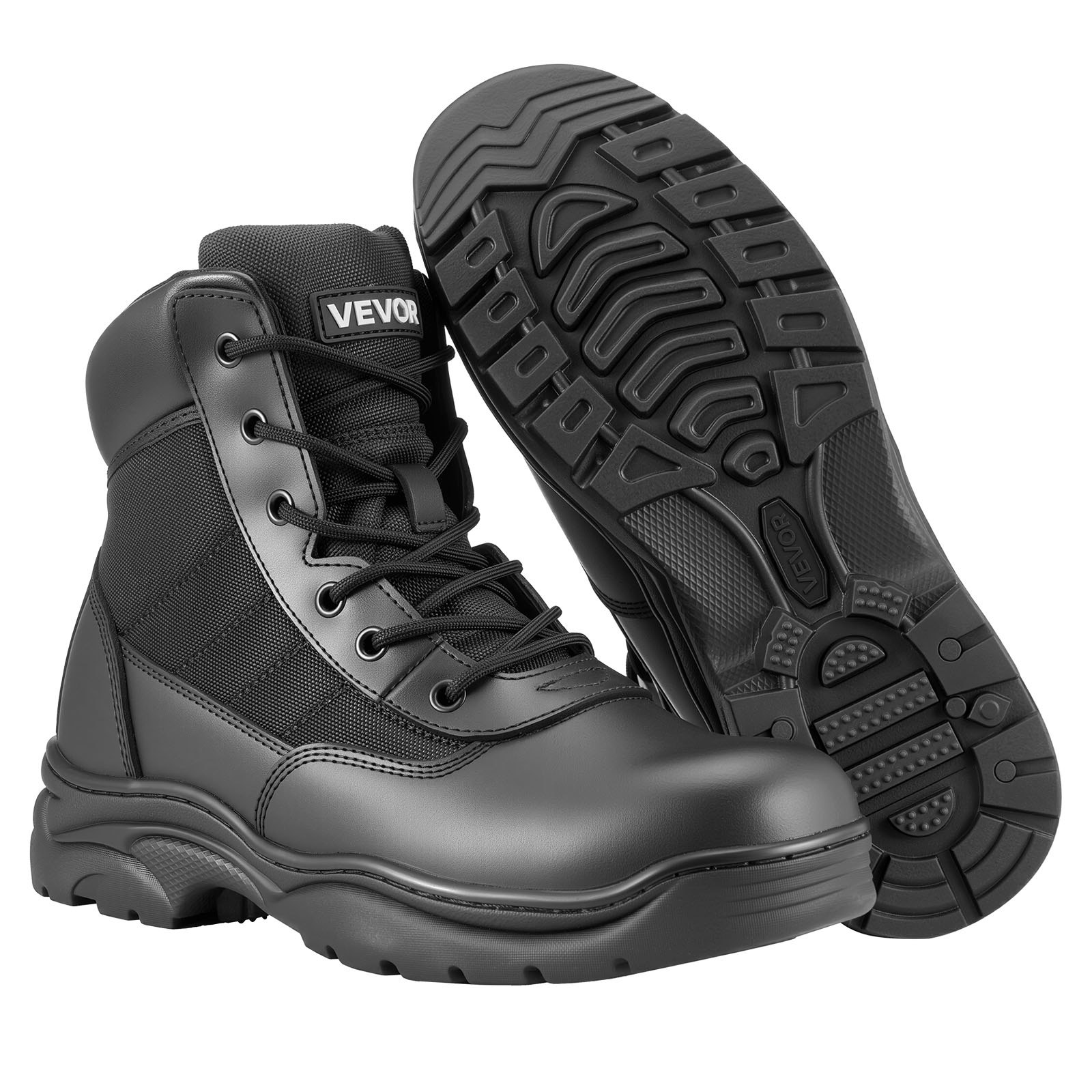 Men’s Military Tactical Boots, 6 Inch Combat Hiking Work Boots, Lightweight & Br