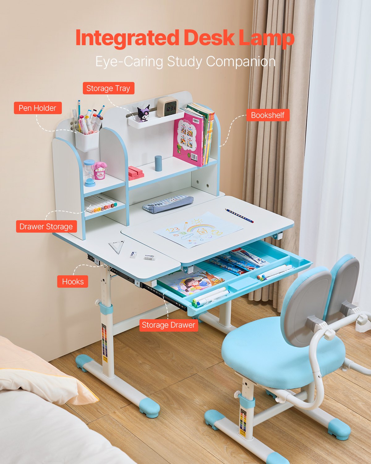 Kids Study Chair and Desk Set — Study Desk and Chair for Kids — photo 2