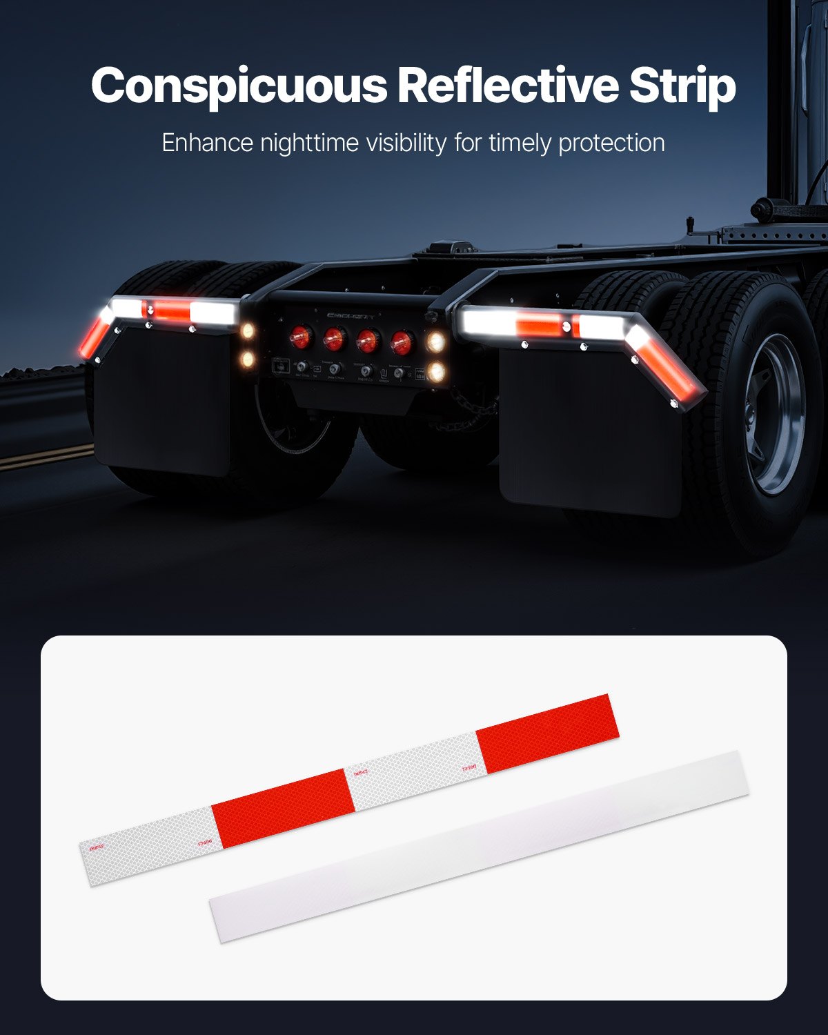 Side profile of black heavy duty mud flap hanger for semi truck showing angled spring loaded construction