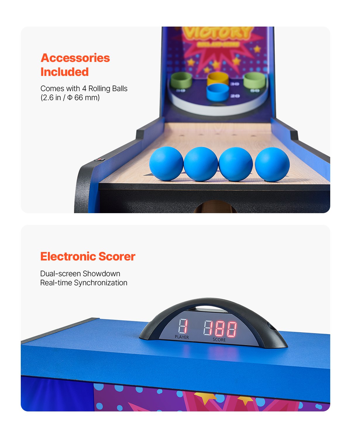 8' Roll and Score Classic Arcade Game Table — photo 3