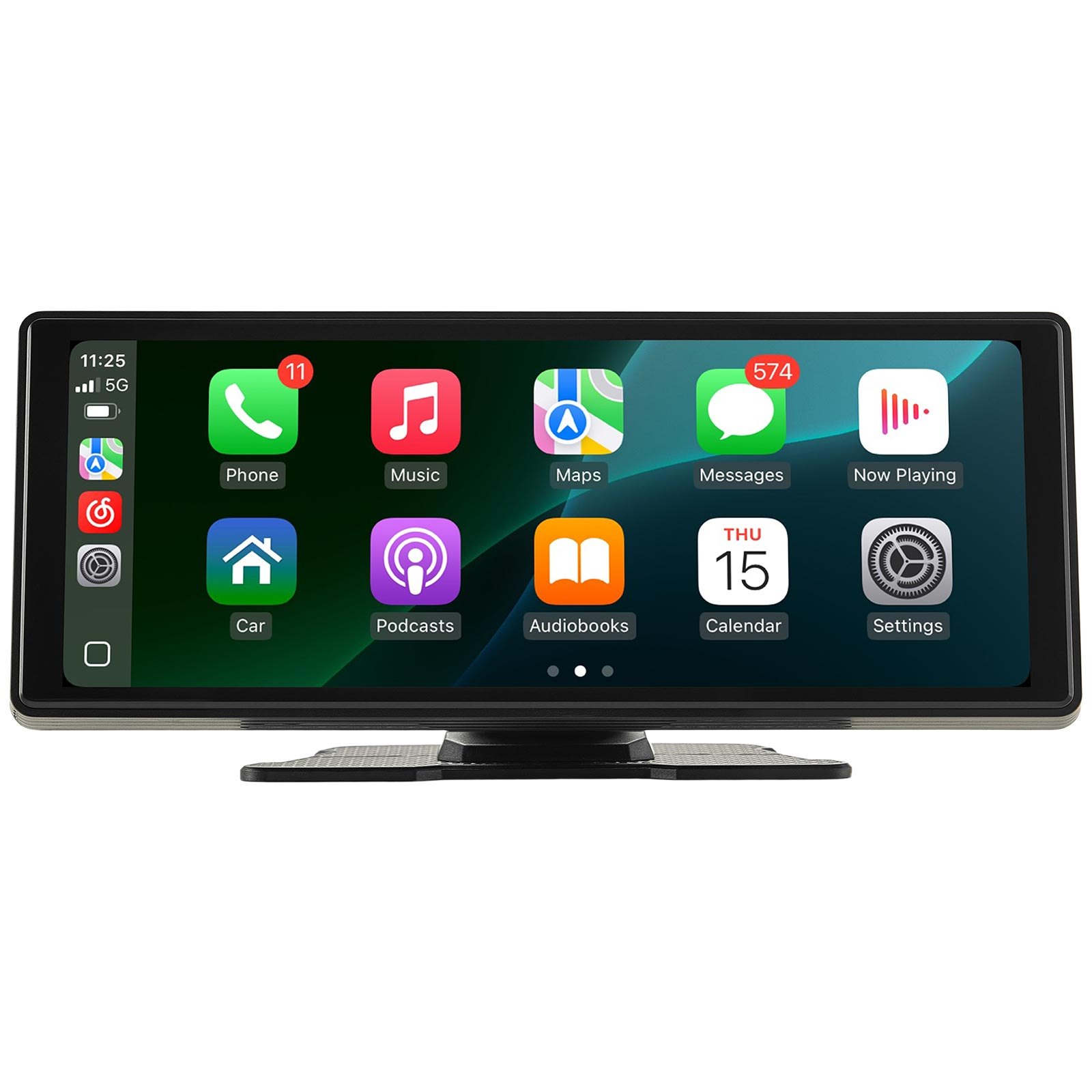 Wireless Car Stereo, 10-Inch HD Portable Radio Touch Screen Compatible With Apple CarPlay And Android Auto, CarPlay Screen For Car With Voice Control, Mirror Link, Bluetooth, GPS Navigation - Image 1
